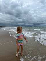 Mini Boden Rainbow Pineapple Rash Guard Swim Set 2/3T - Image 5