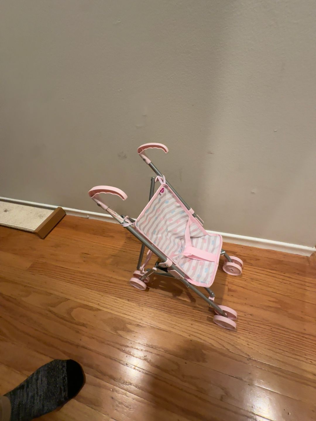 JC Toys Pink Umbrella Baby Doll Stroller