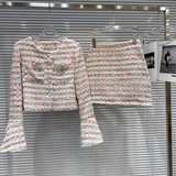 Tweed Skirt Suit Set - Image 1