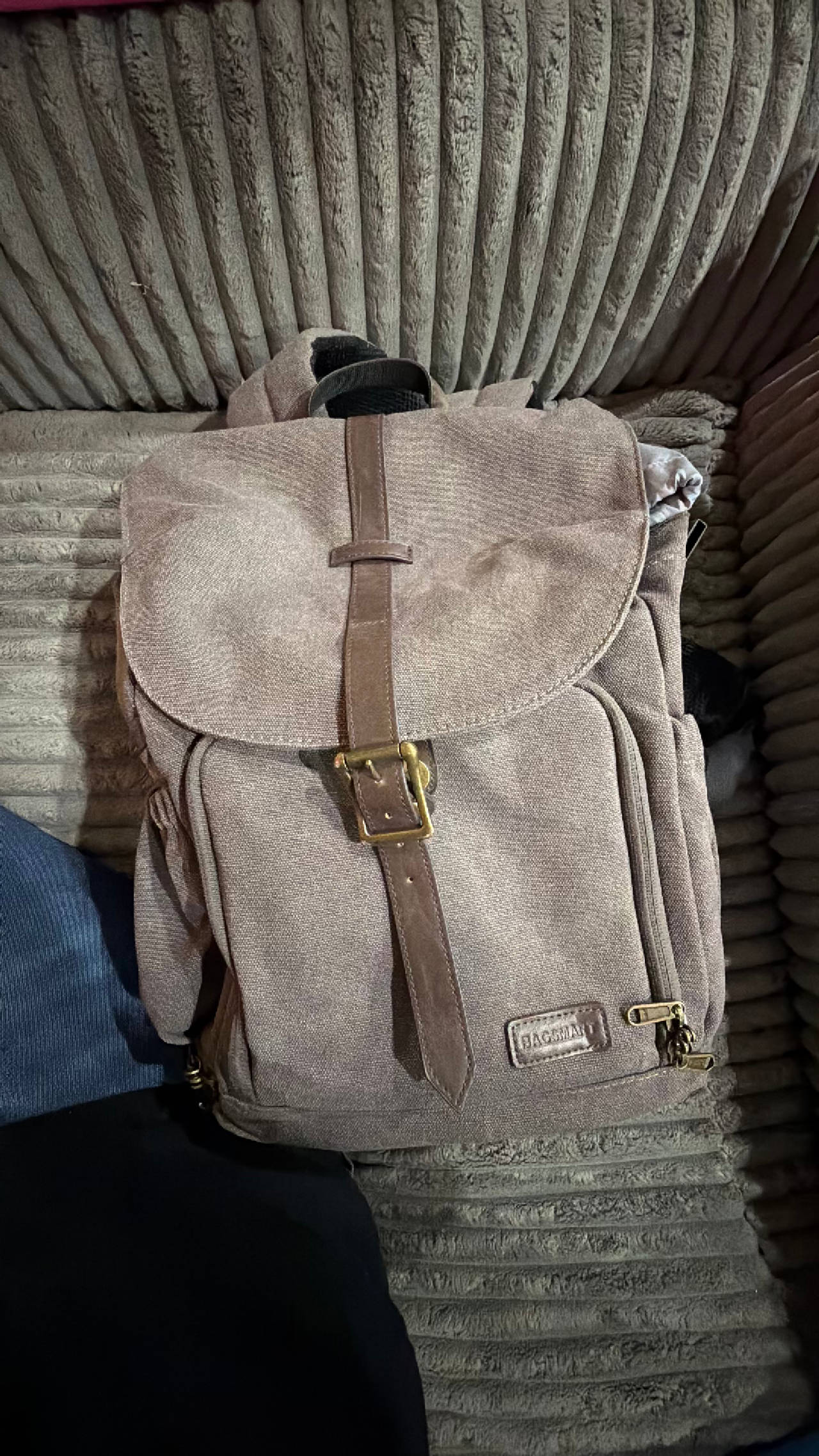 BAGSMART Camera Backpack DSLR Black Canvas