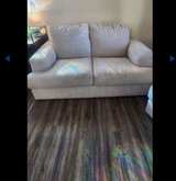 Ashley Beige Fabric Loveseat - Image 1
