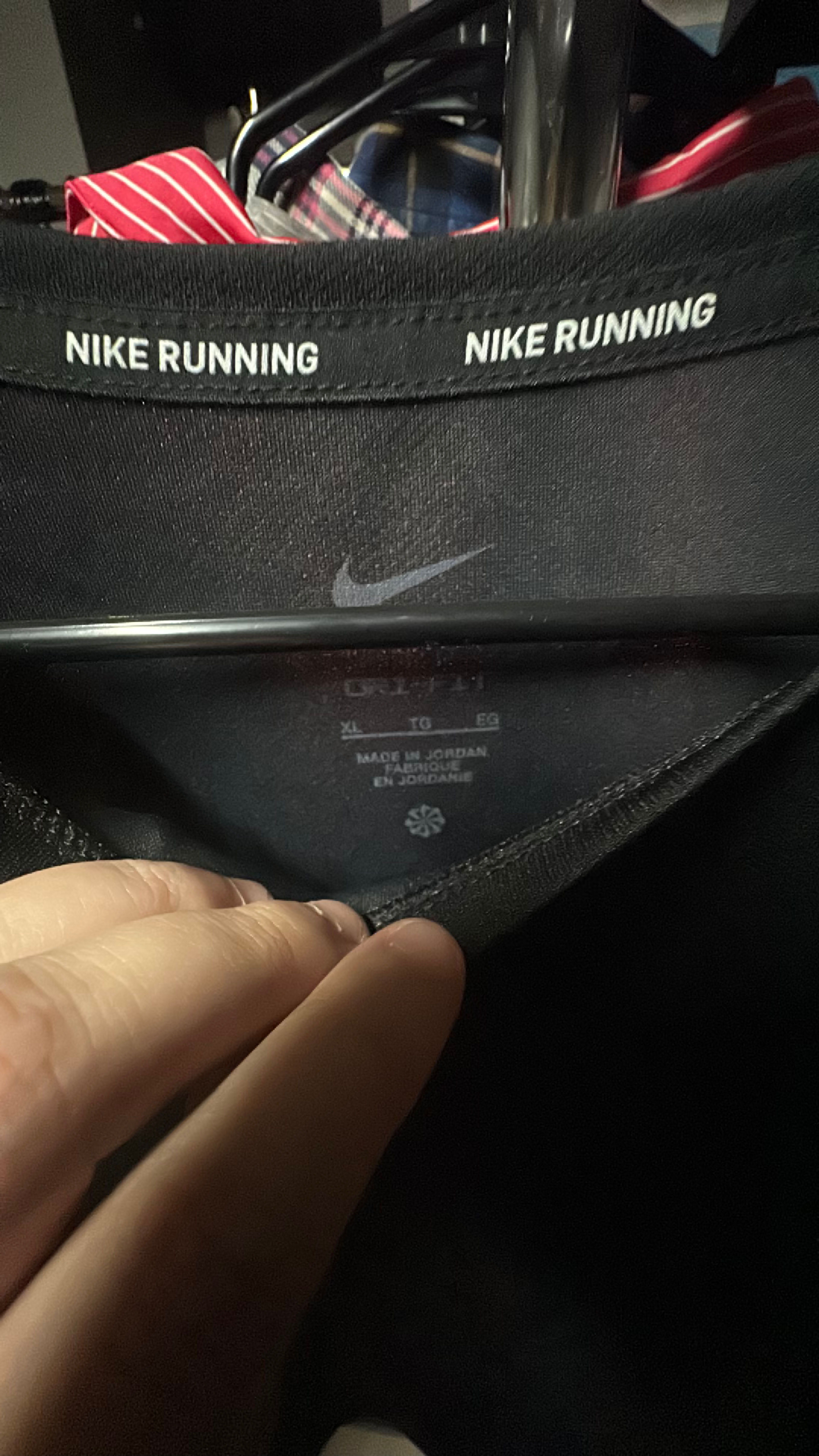 Nike Dri-FIT Black Running T-Shirt Size XL  - Image 2