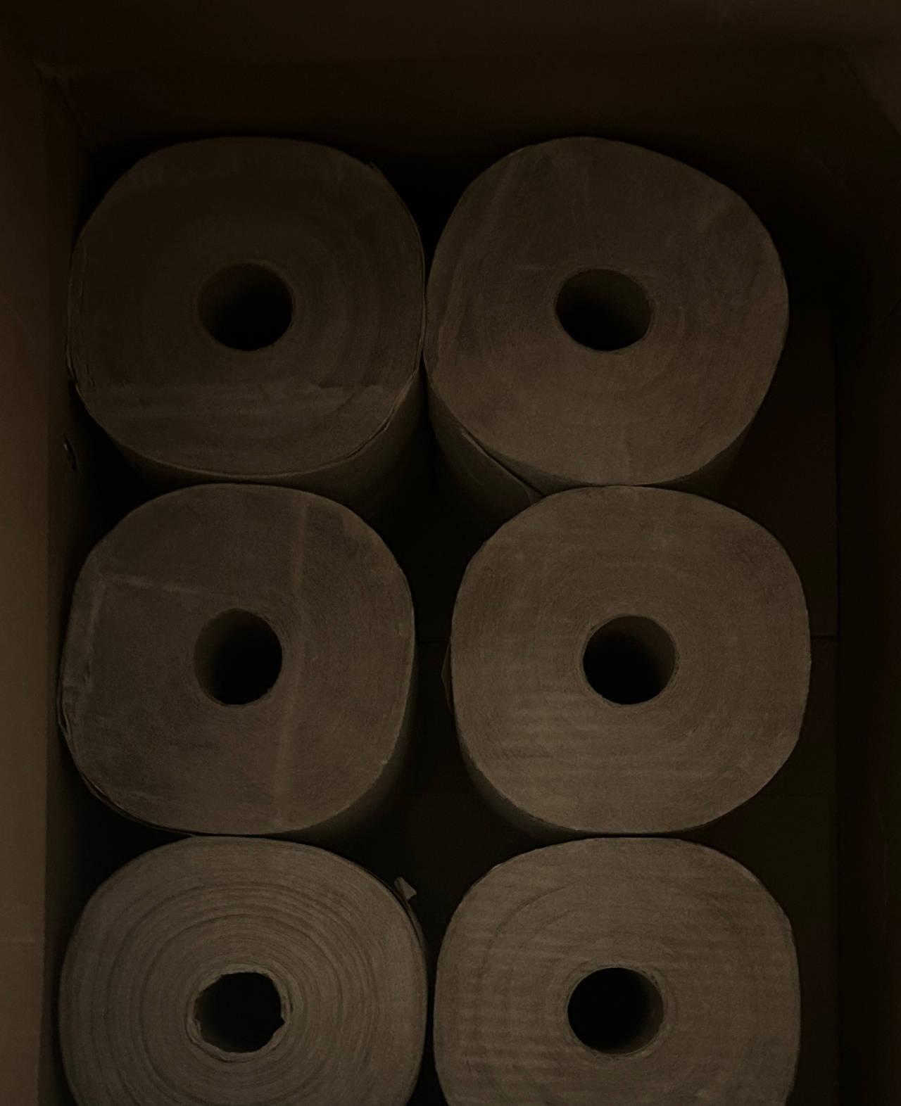 6-Pack Commercial Brown Hardwound Paper Towel Rolls