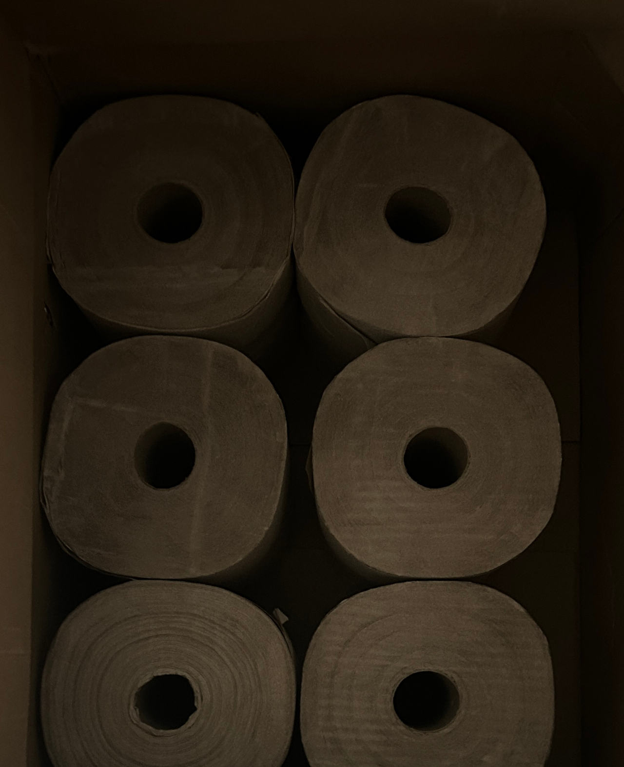 6-Pack Commercial Brown Hardwound Paper Towel Rolls