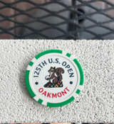125th U.S. Open Oakmont Poker Chip Ball Marker - Image 1
