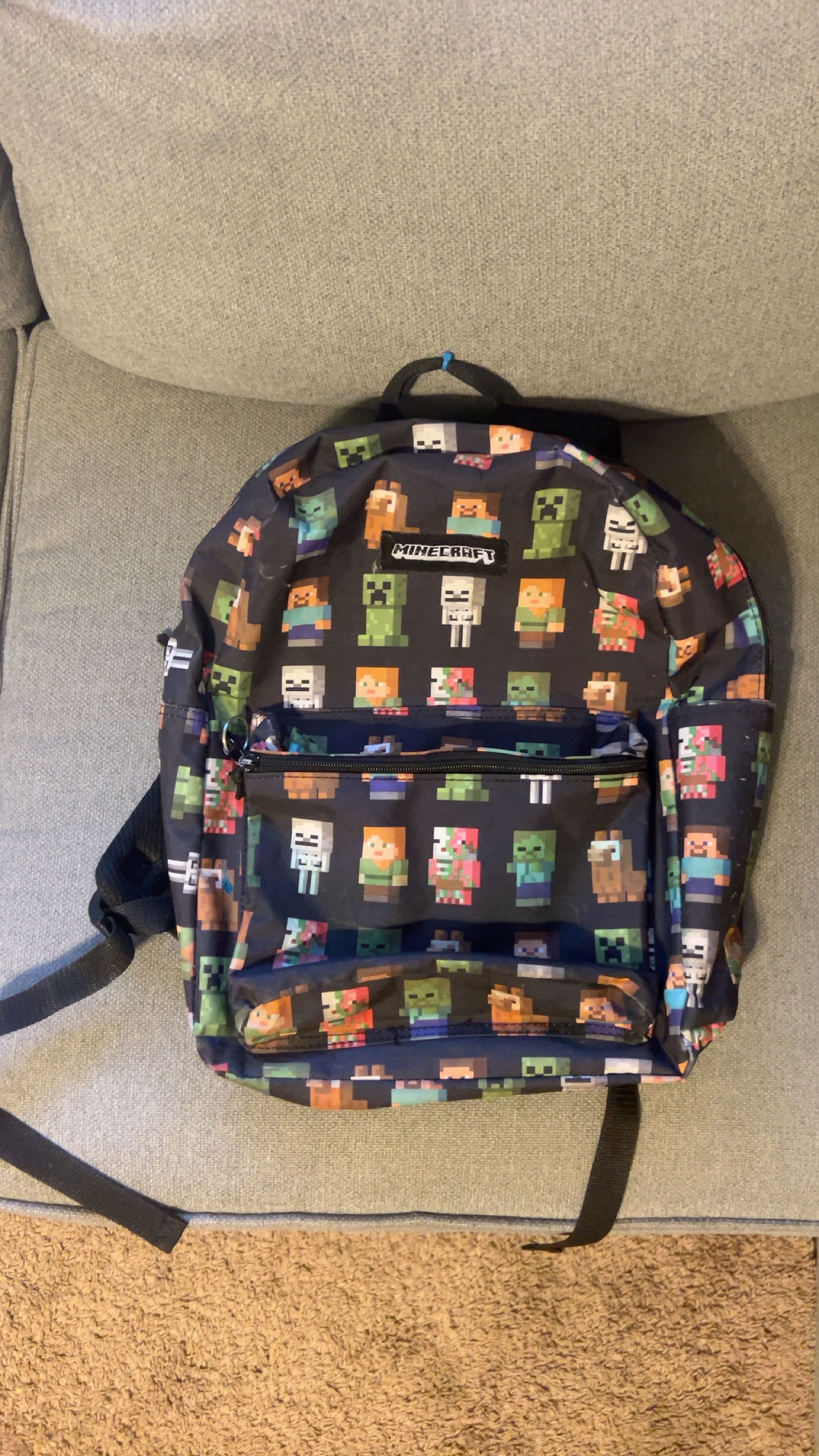 Minecraft Kids Backpack Black