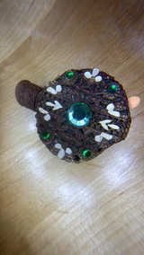 Vintage Jeweled Filigree Perfume Bottle Chechoslovakia - Image 7