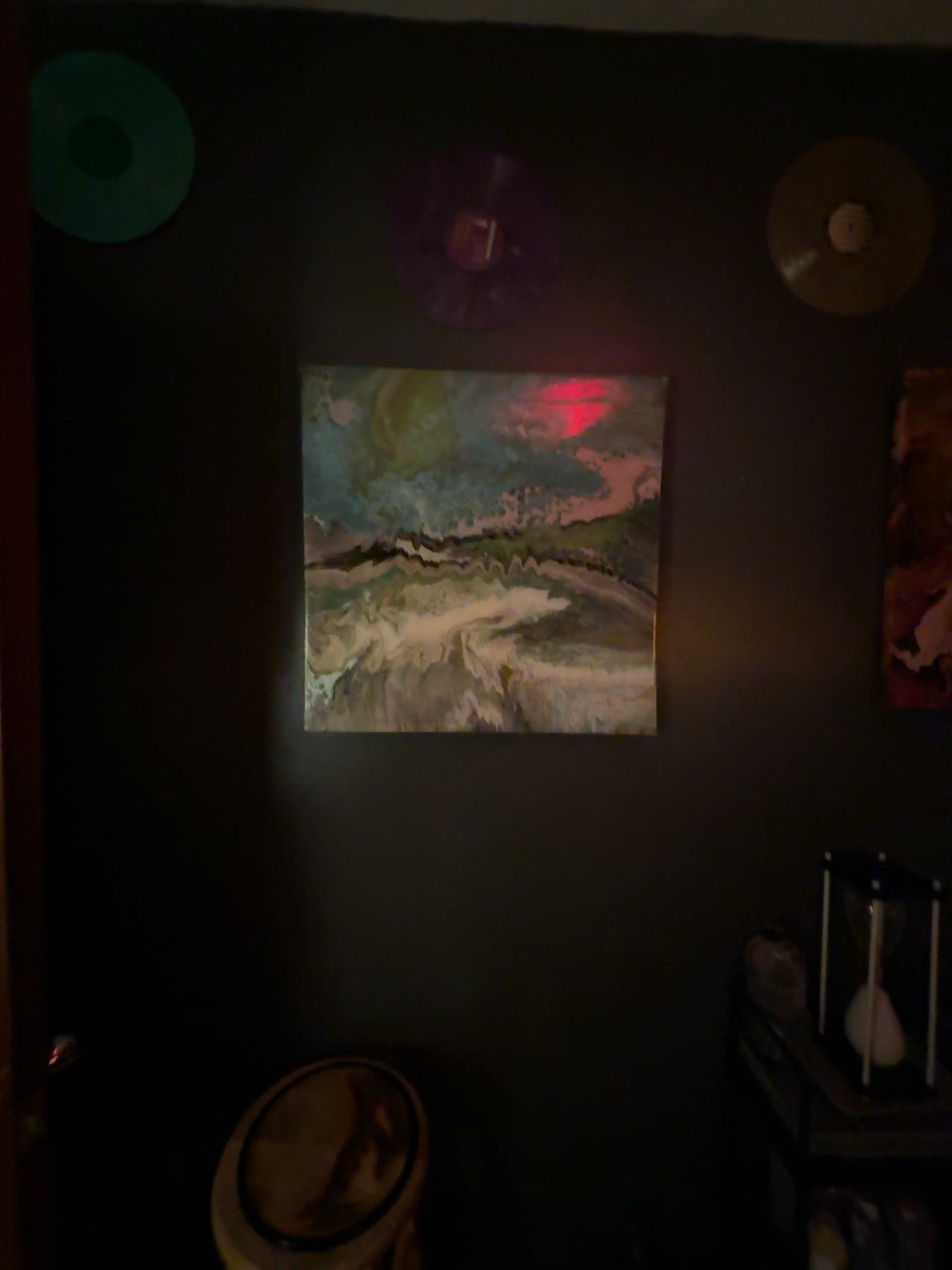 Acrylic Pour Painting Abstract Landscape Canvas
