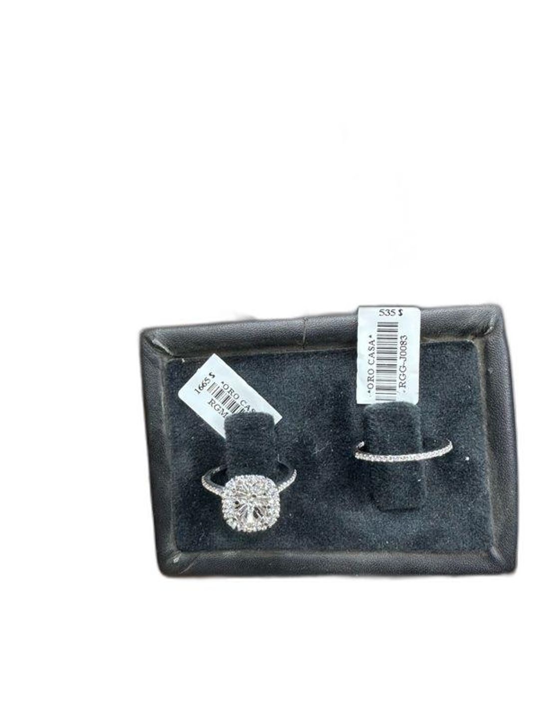 Giftsmile Sterling Silver Halo Ring with White Cubic Zirconia