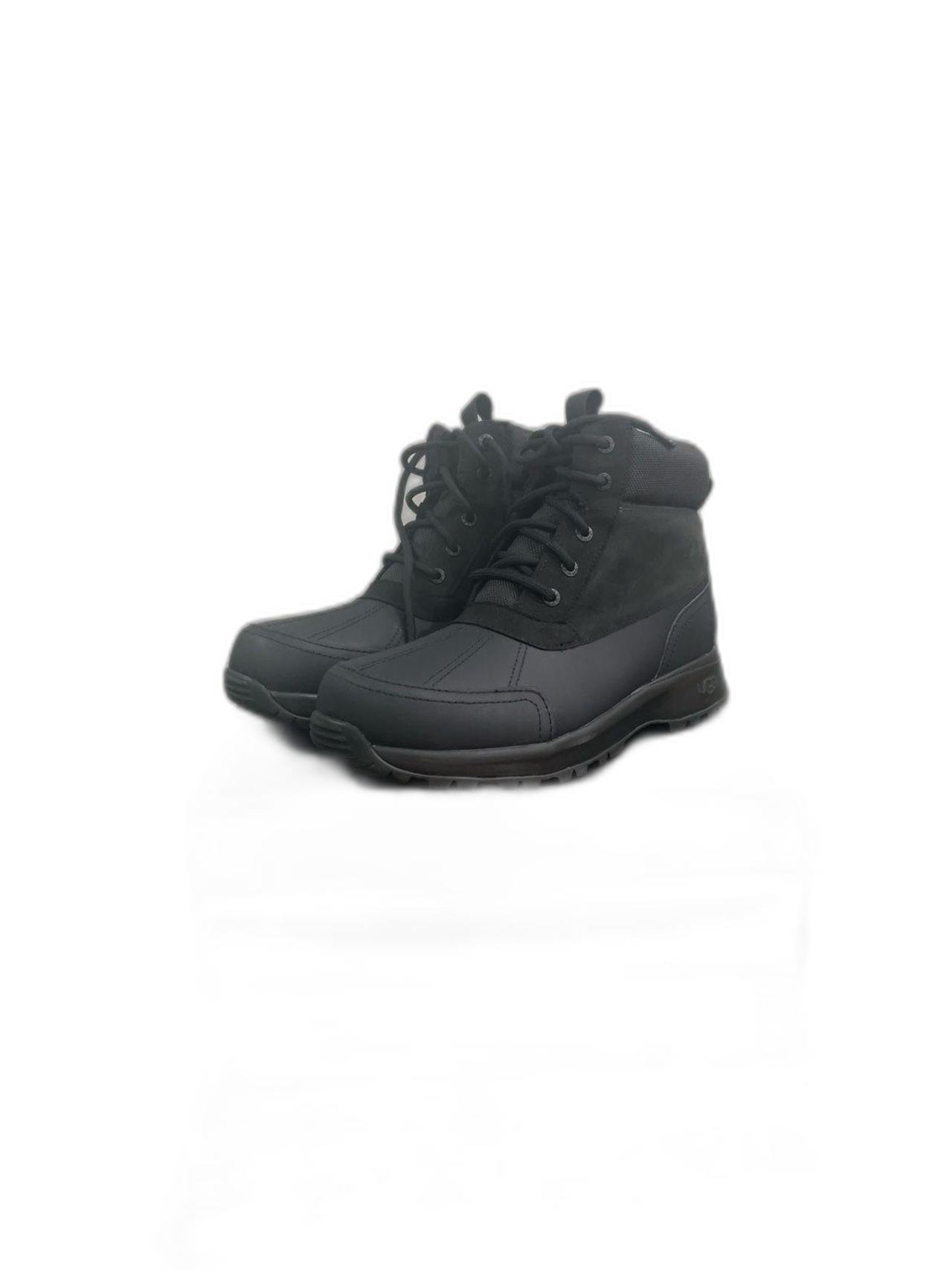 UGG Emmett Duck Boot Black Men's Leather Waterproof size 11 winter boots NIB