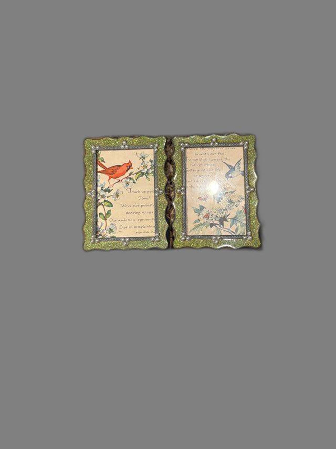 Set of 2 Bird Poem Framed Art Prints