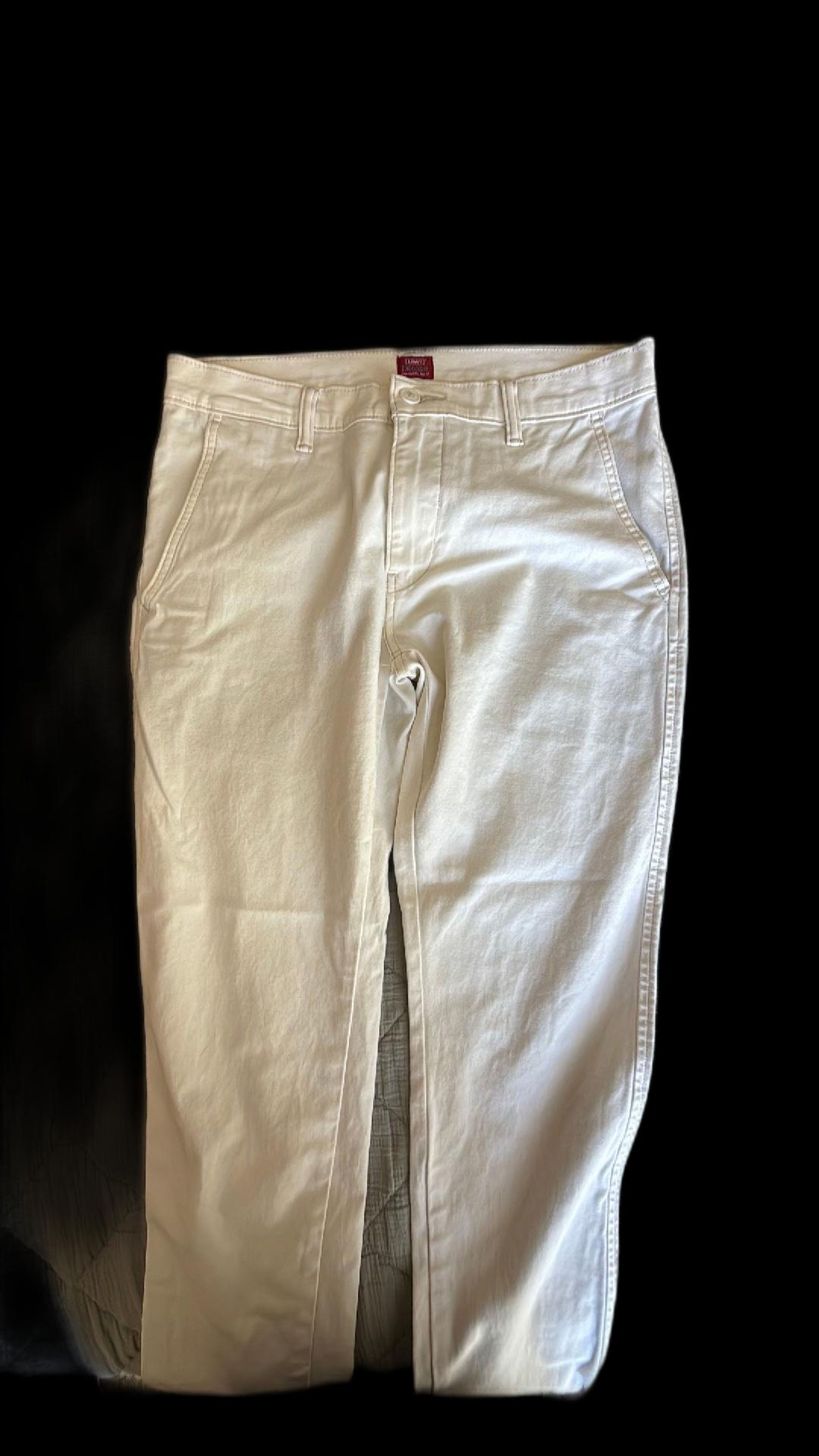 White Levi's Men's XX Chino Pants Standard Taper - Image 2