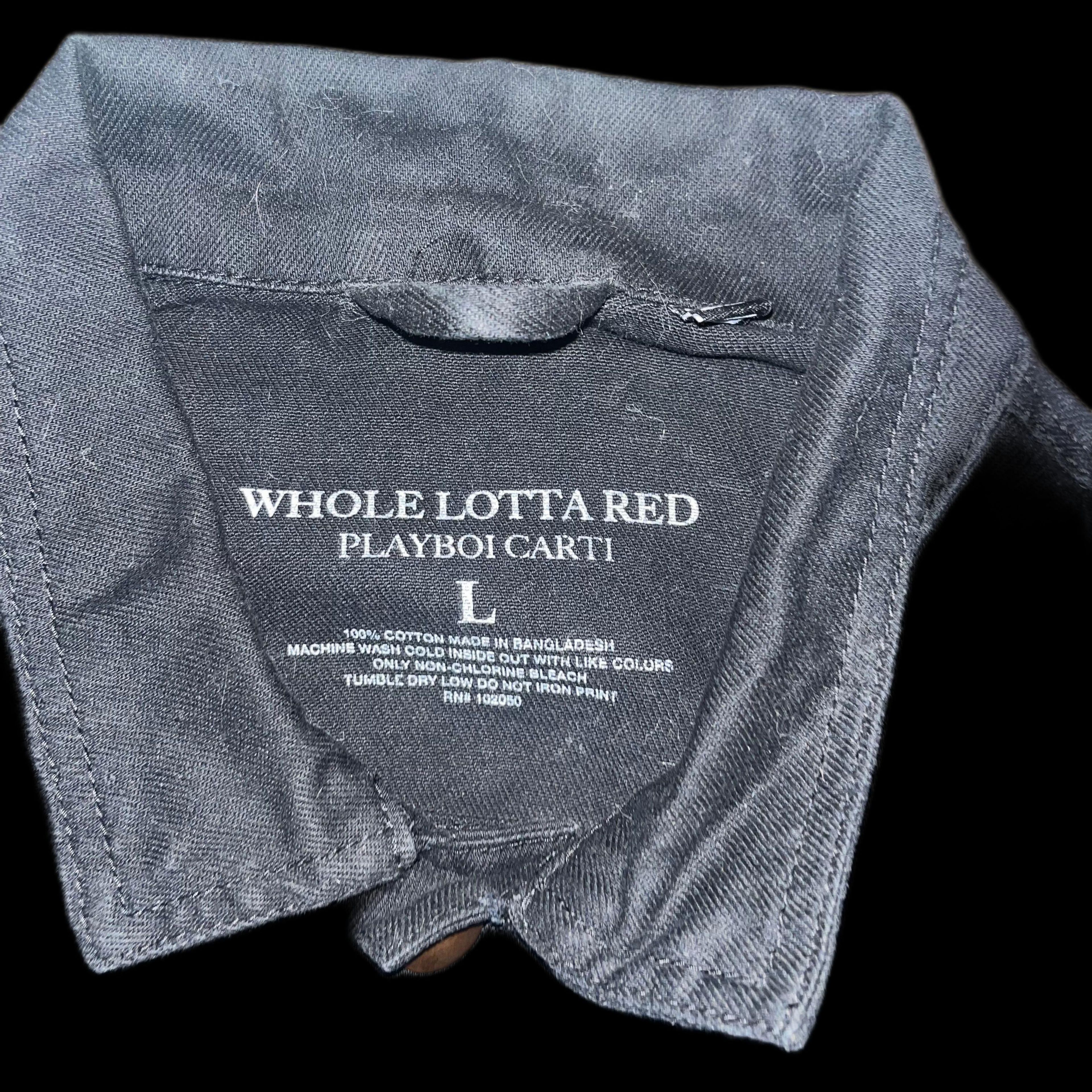 Playboi Carti Whole Lotta Red Denim Jacket - Image 3