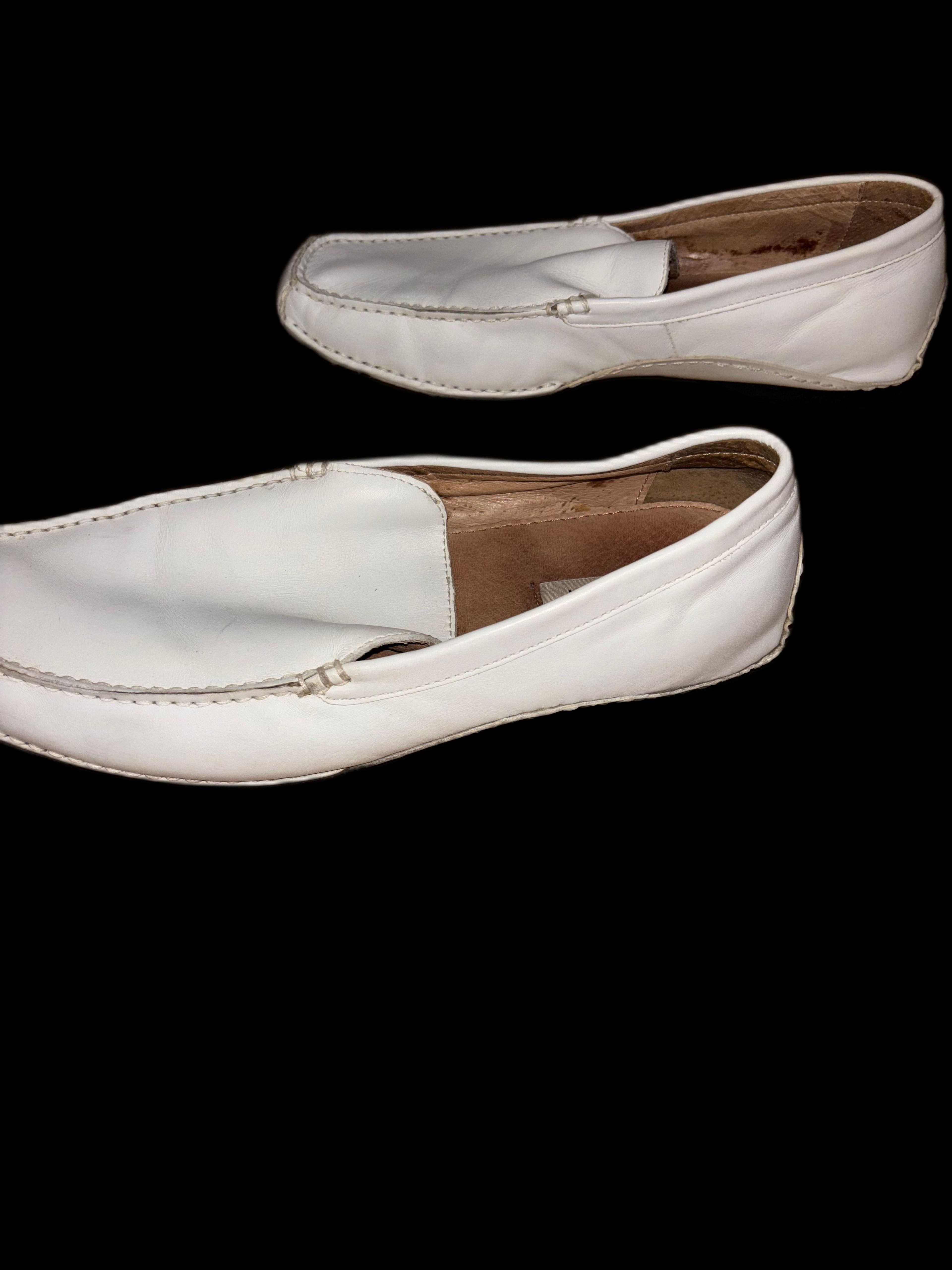Steve Madden White Slip-On Loafers/ size 14 - Image 3