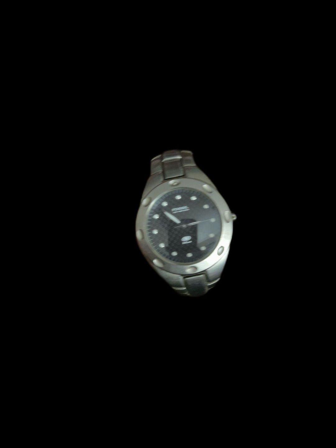 Fossil Blue Dial Watch Silver Steel Case