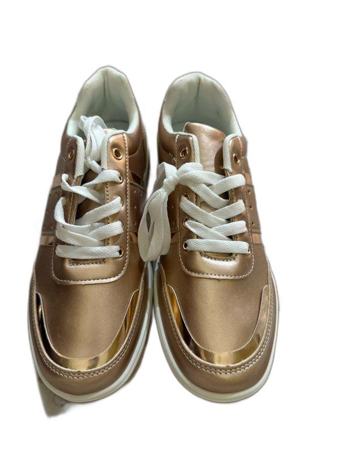 Rose Gold Metallic Fashion Sneakers