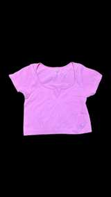 PacSun PacCares Ribbed Seamless Notched V-Neck Crop Tops - Image 4