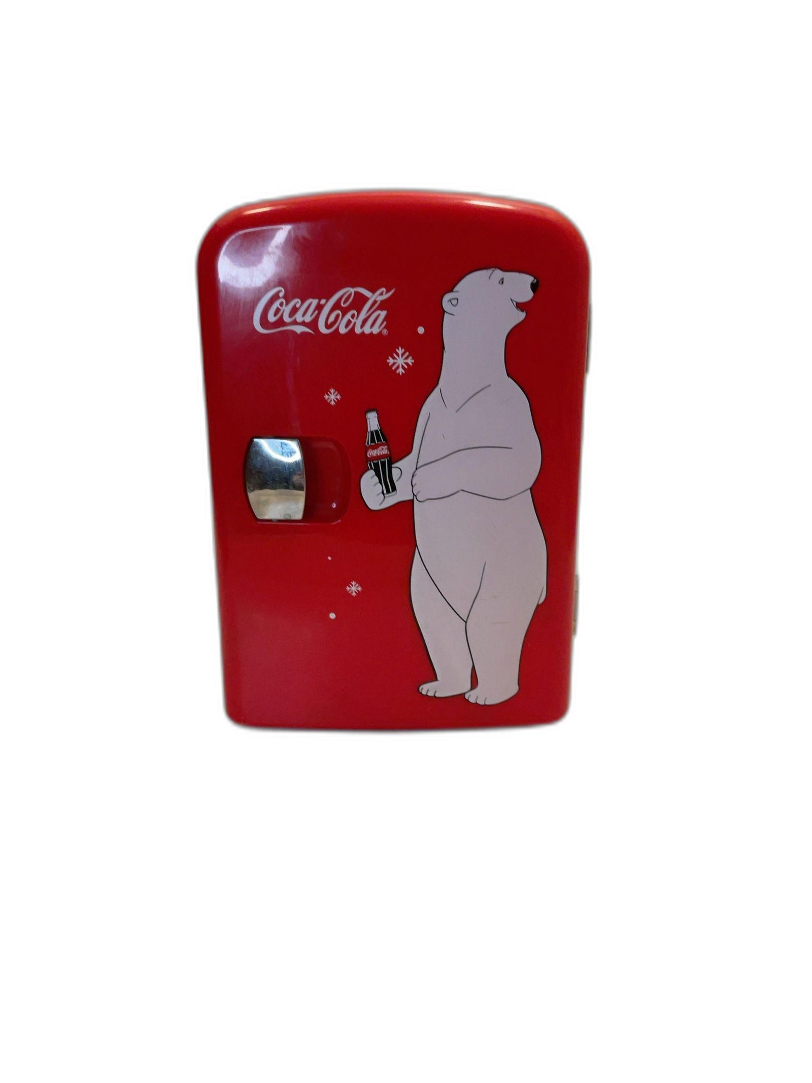Coca-Cola Retro Mini Fridge Red with White Polar Bear