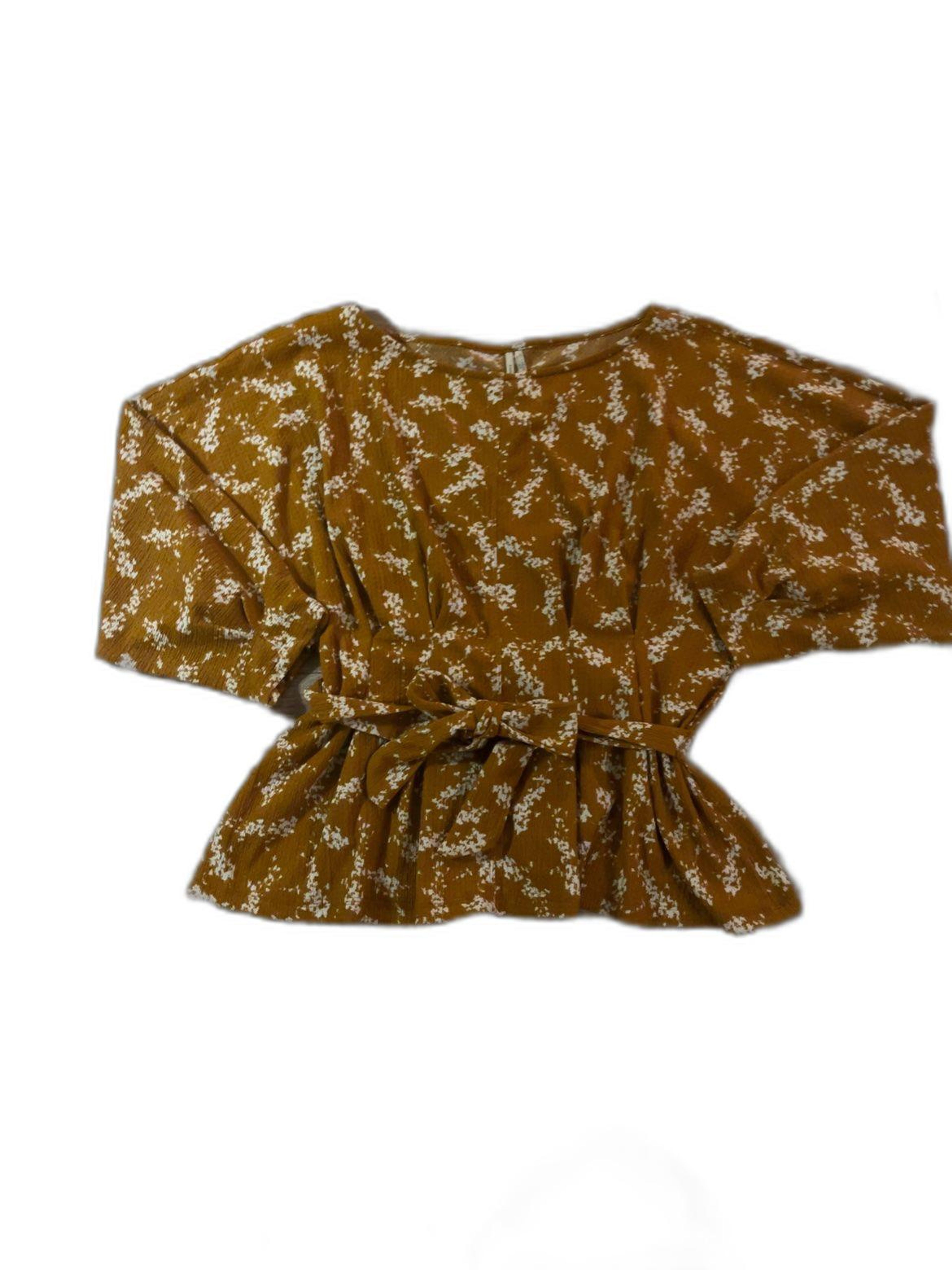 Anthropologie Amber Dolman Blouse Mustard Yellow