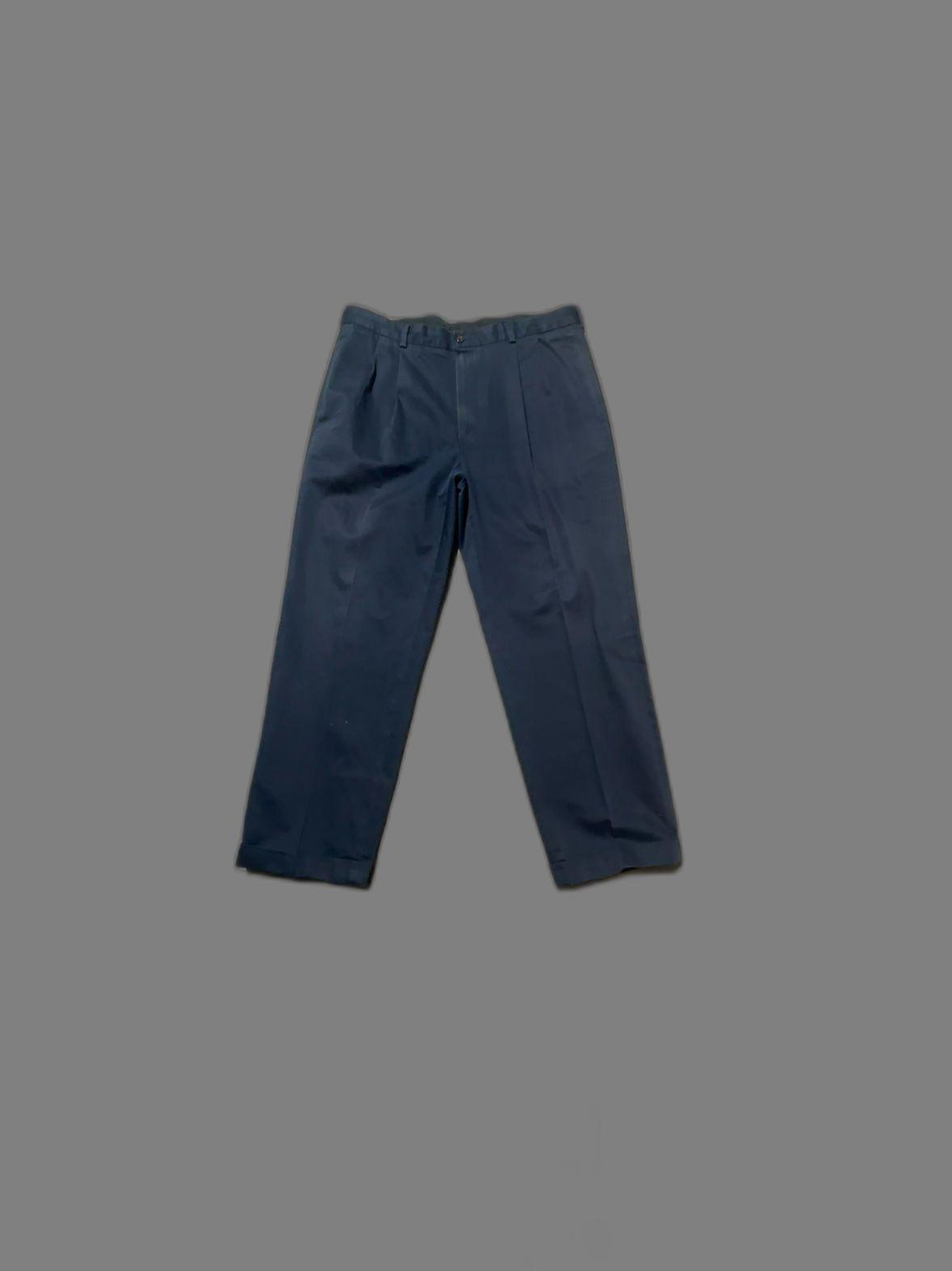 Pleated Men’s Baggy 346 Brooks Brothers Slacks (Navy)