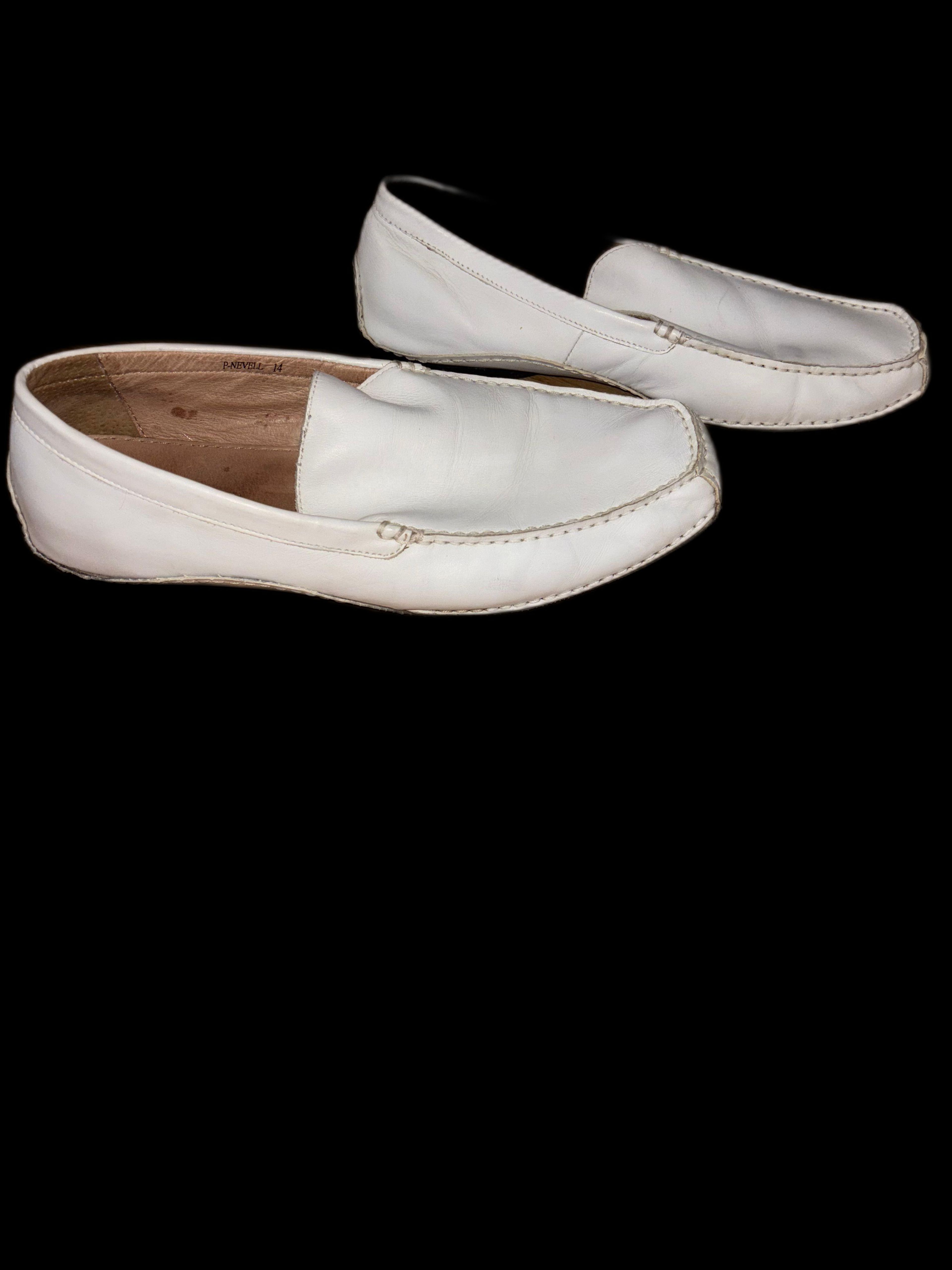 Steve Madden White Slip-On Loafers/ size 14 - Image 5