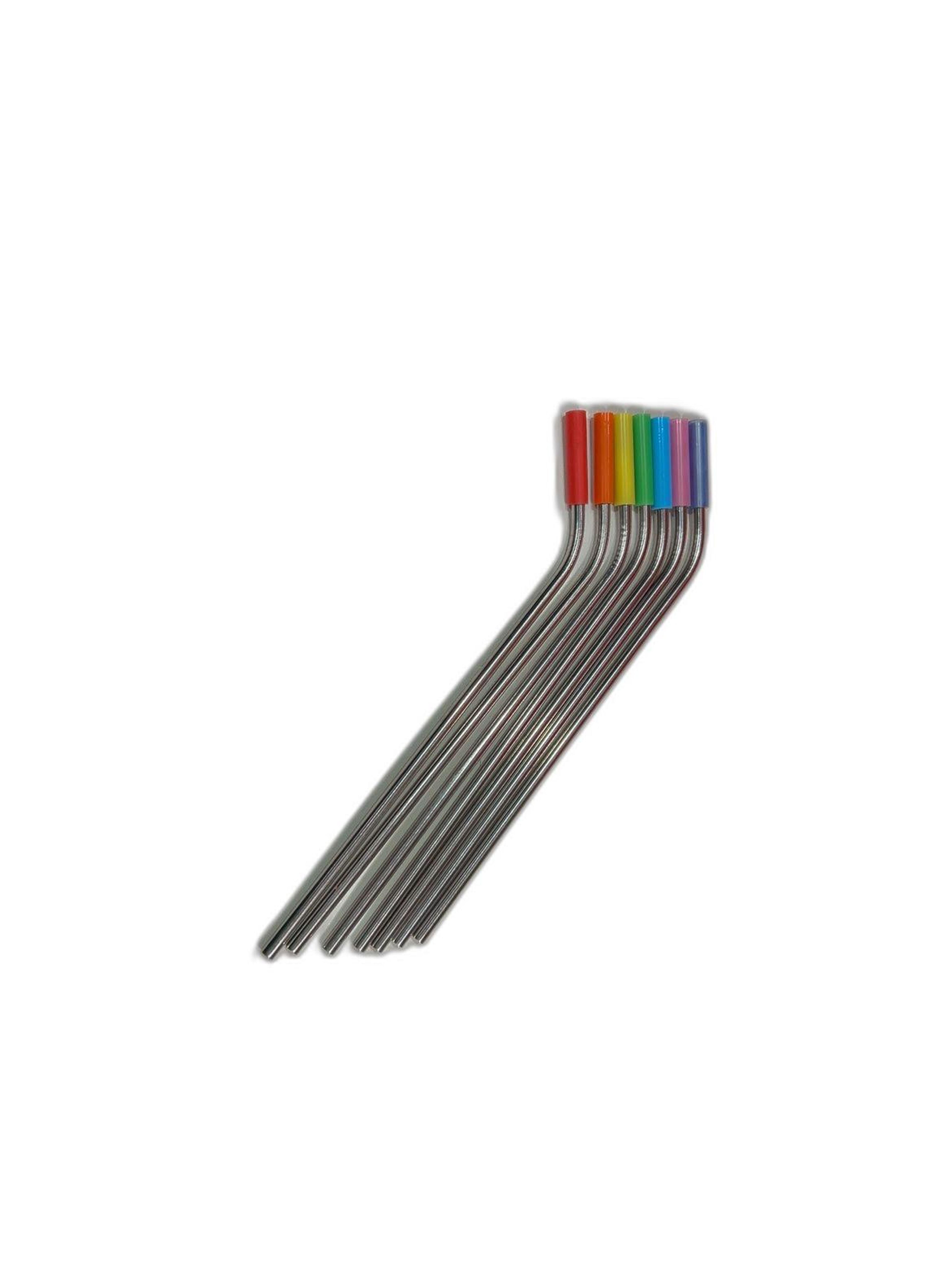 Stainless Steel Straws with Silicone Tips (7)