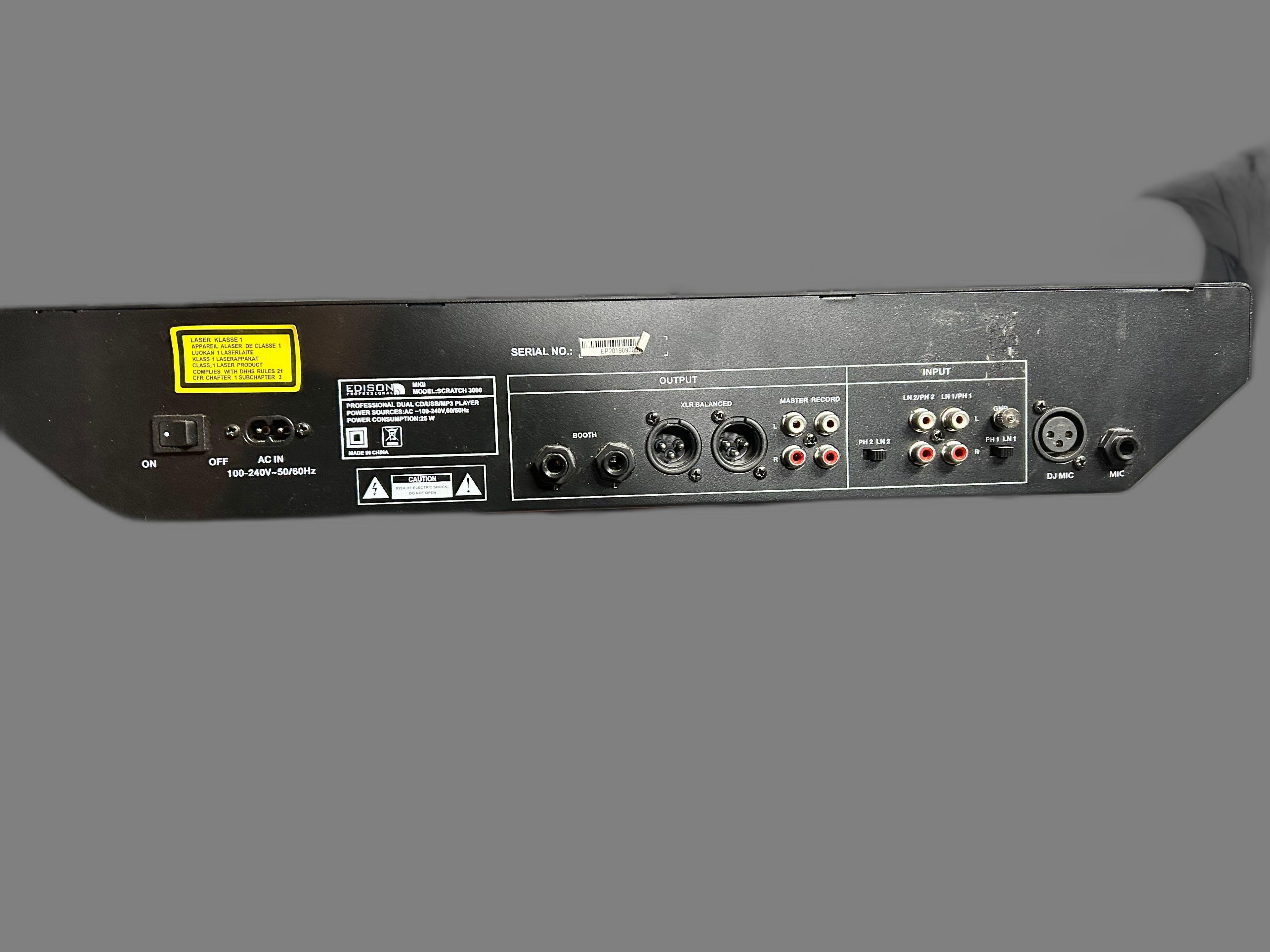 Edison Professional Scratch 3000MKII DJ Controller - Image 3