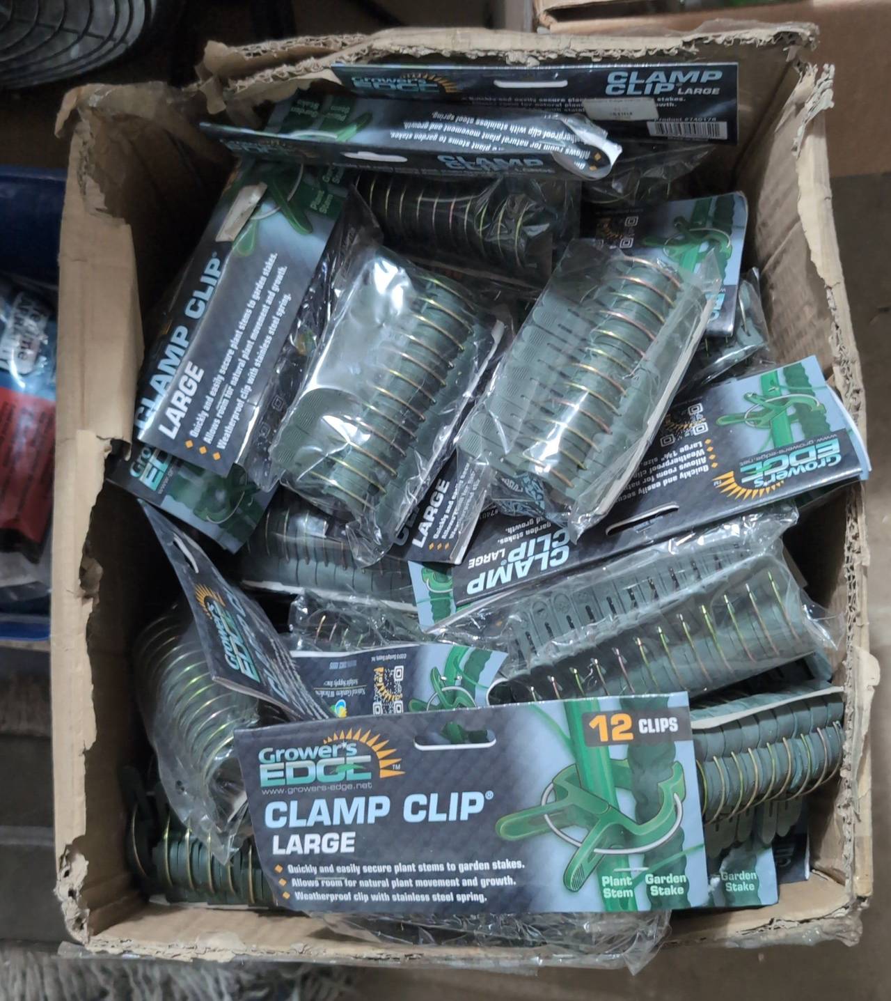 Grower's Edge Clamp Clip Large 12 Pack full case