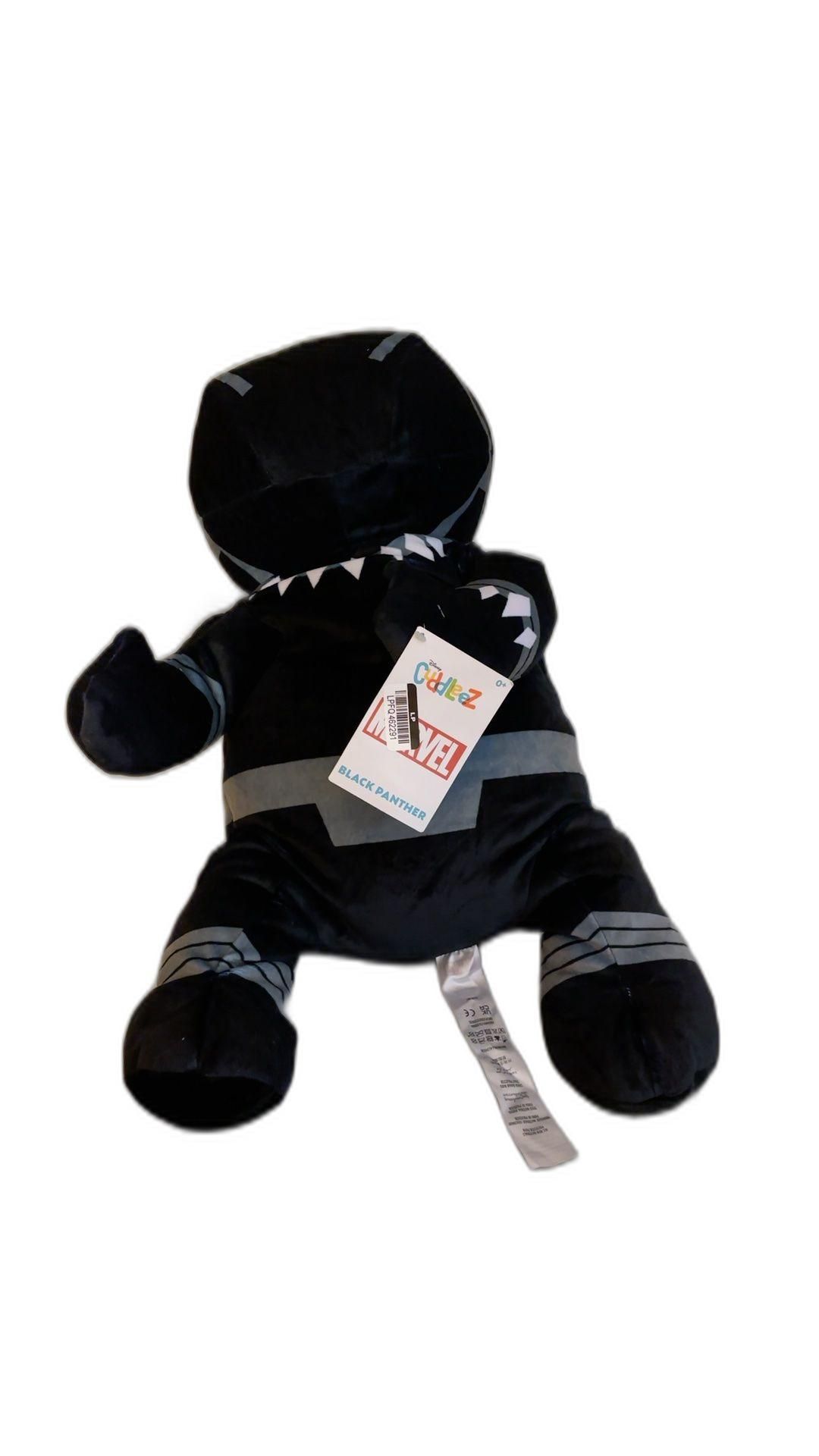 Marvel Black Panther Cuddleez 24" Jumbo Plush Black Gray - new