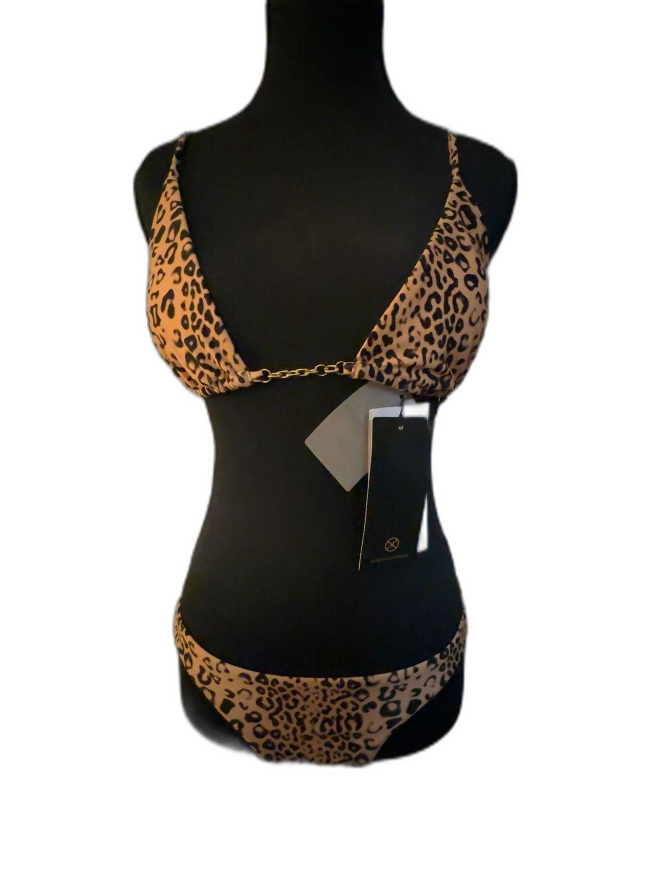 ViX Paula Hernanny Leopard Print String Bikini Set