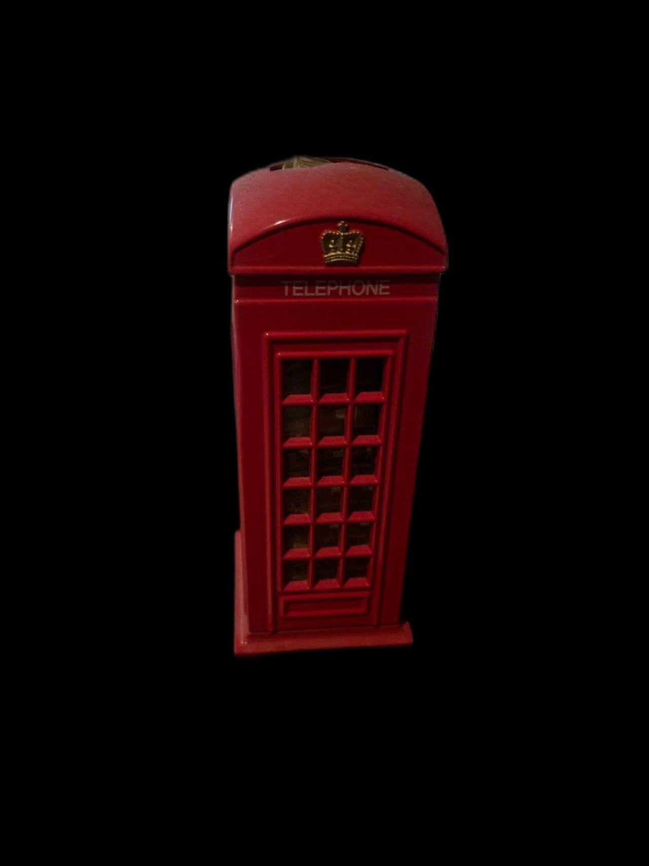 Red Telephone Booth Piggy Bank
