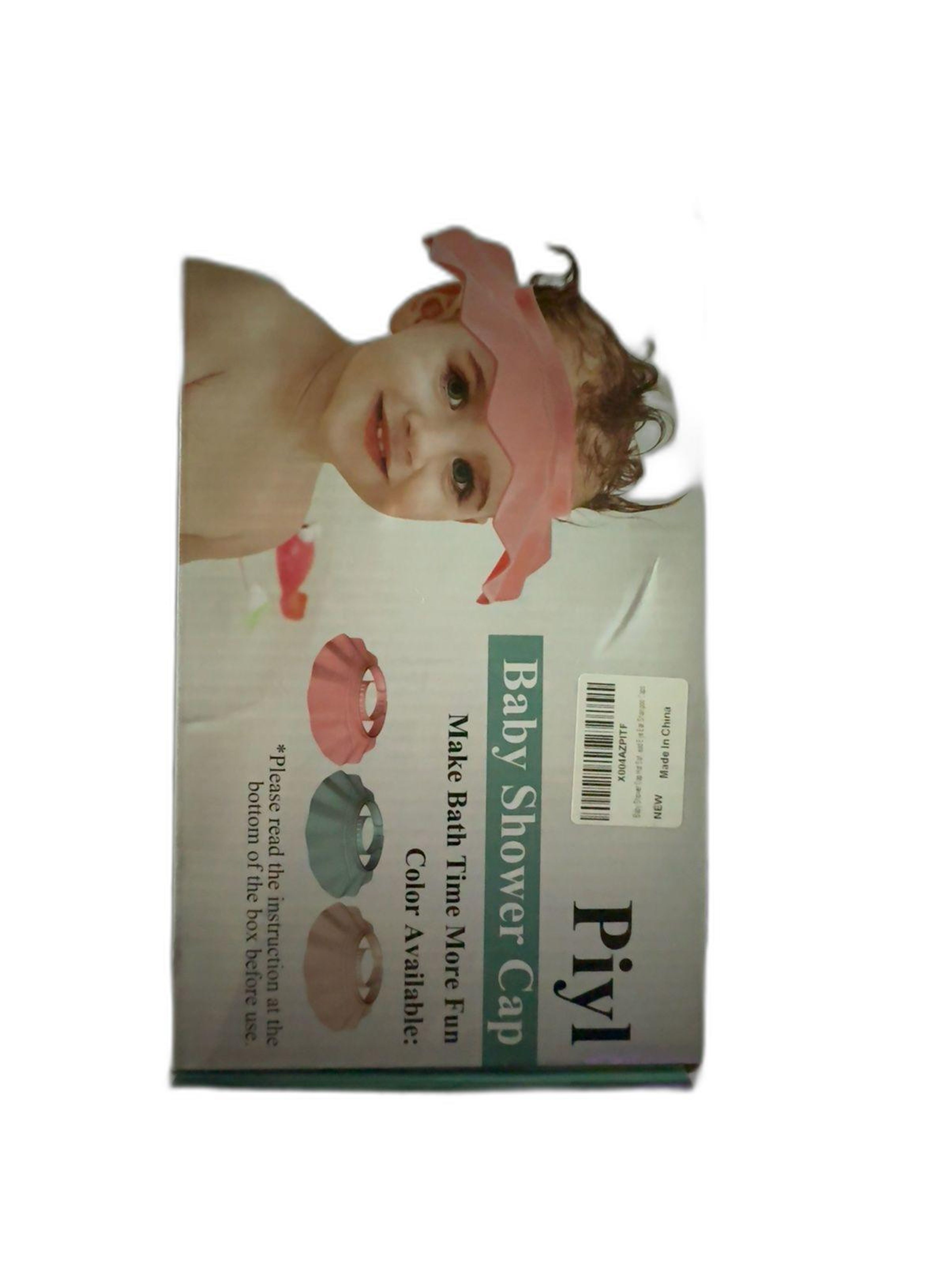 White Silicone Baby Shower Cap