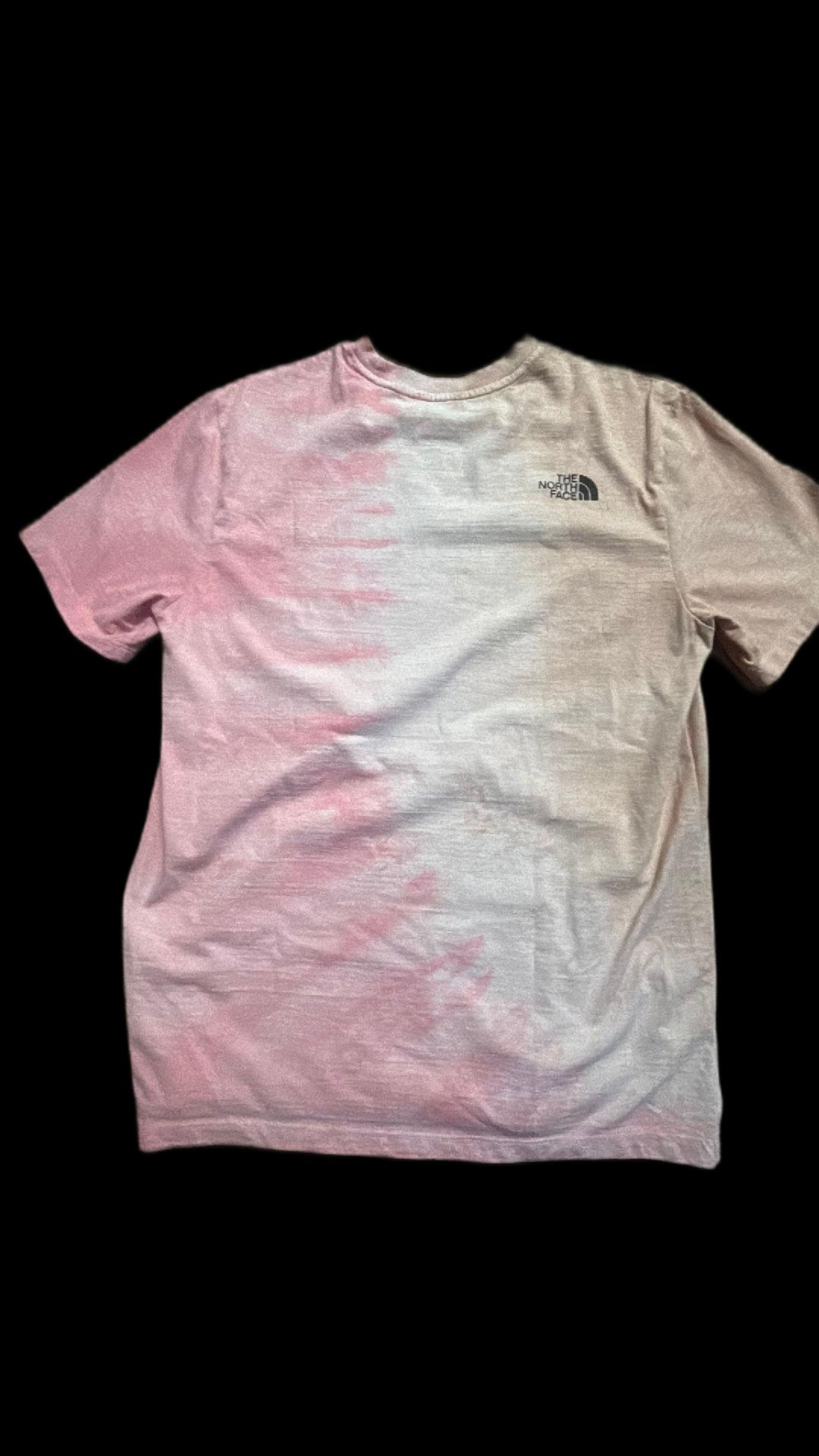 The North Face Pink Tie-Dye T-Shirt Men's Medium - Image 2