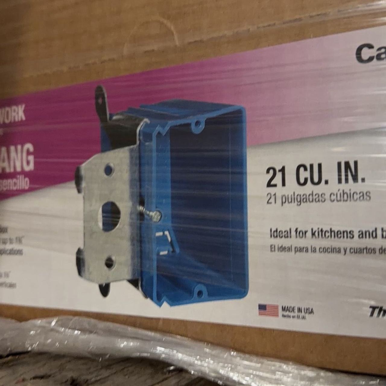 Carlon B121ADJ 1-Gang Adjustable New Work Electrical Box - Lot of 24