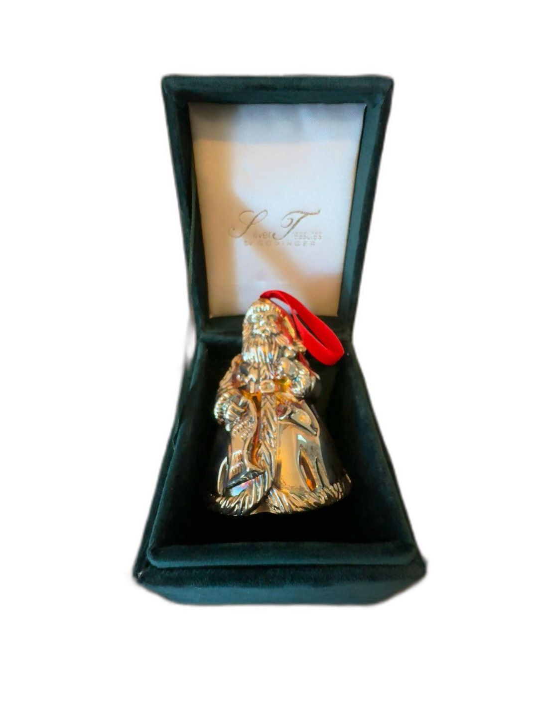 Godinger Silver Treasures Santa Bell Ornament