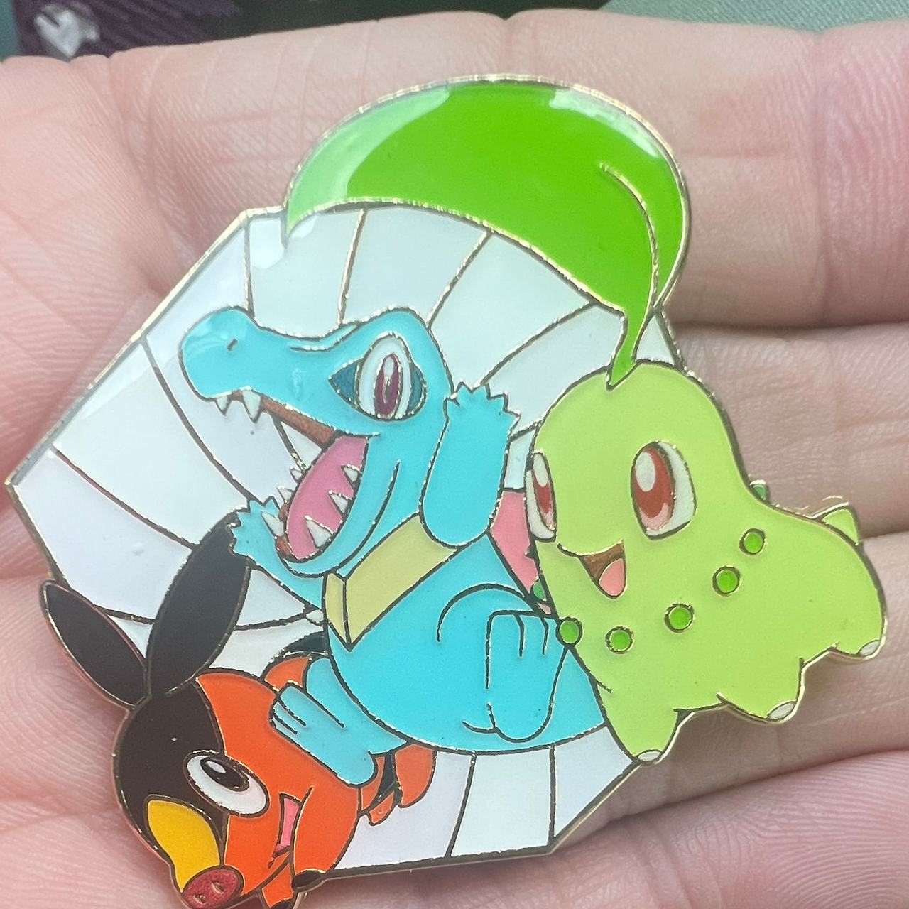 Pokemon Totodile Chikorita Tepig Enamel Pin