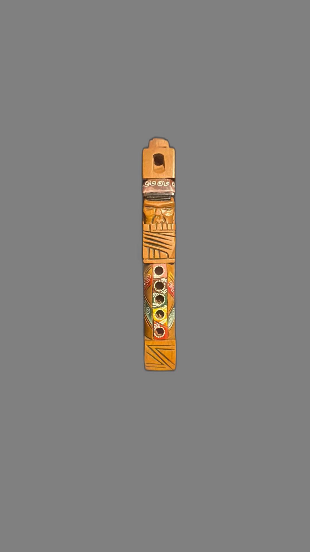 Peruvian Hand Carved Tarka Flute