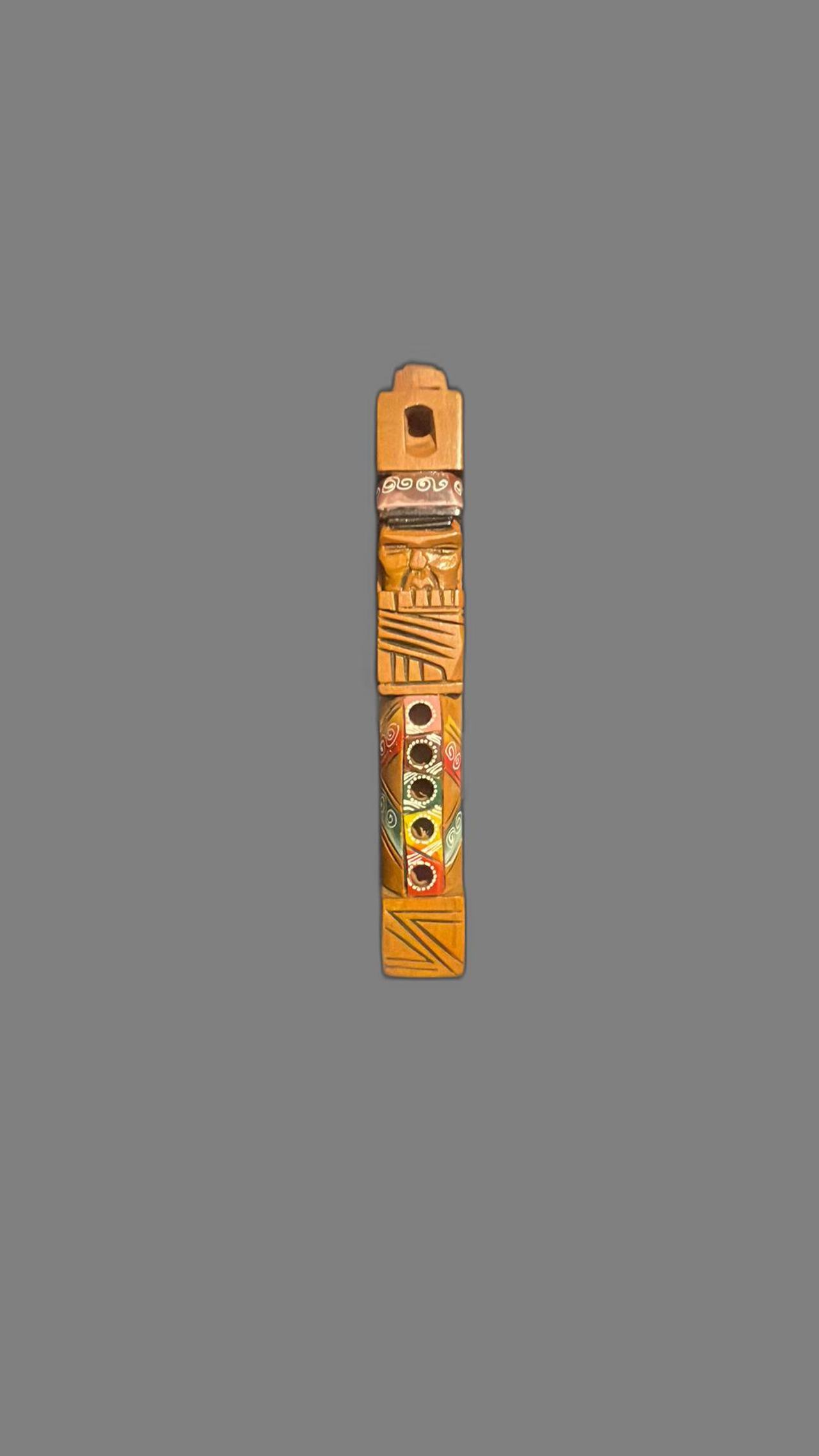 Peruvian Hand Carved Tarka Flute