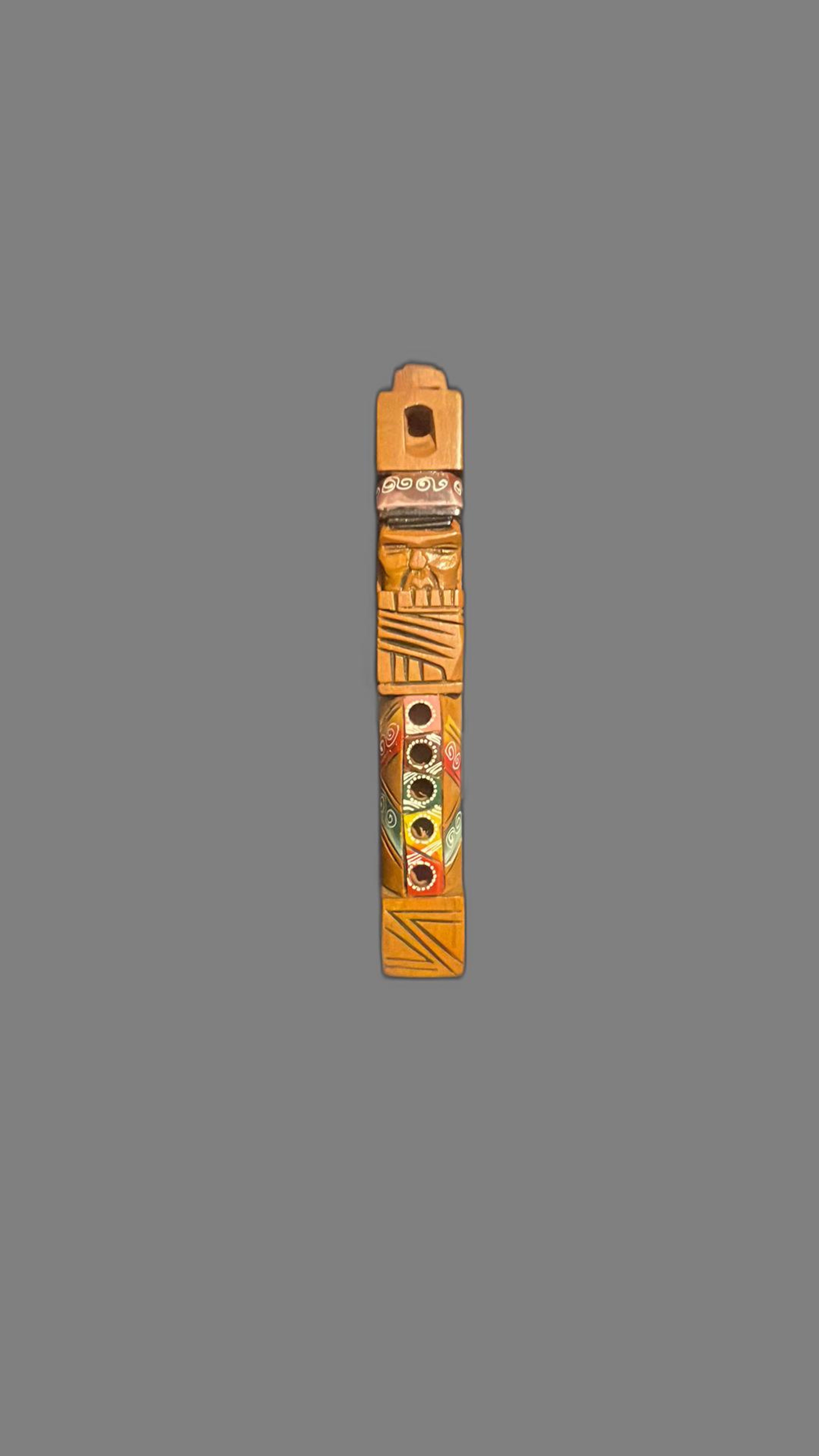 Peruvian Hand Carved Tarka Flute