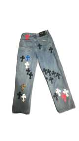 Chrome Hearts Cross Patch Jeans - Image 2