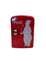 Coca-Cola Retro Mini Fridge Red with White Polar Bear - Image 4