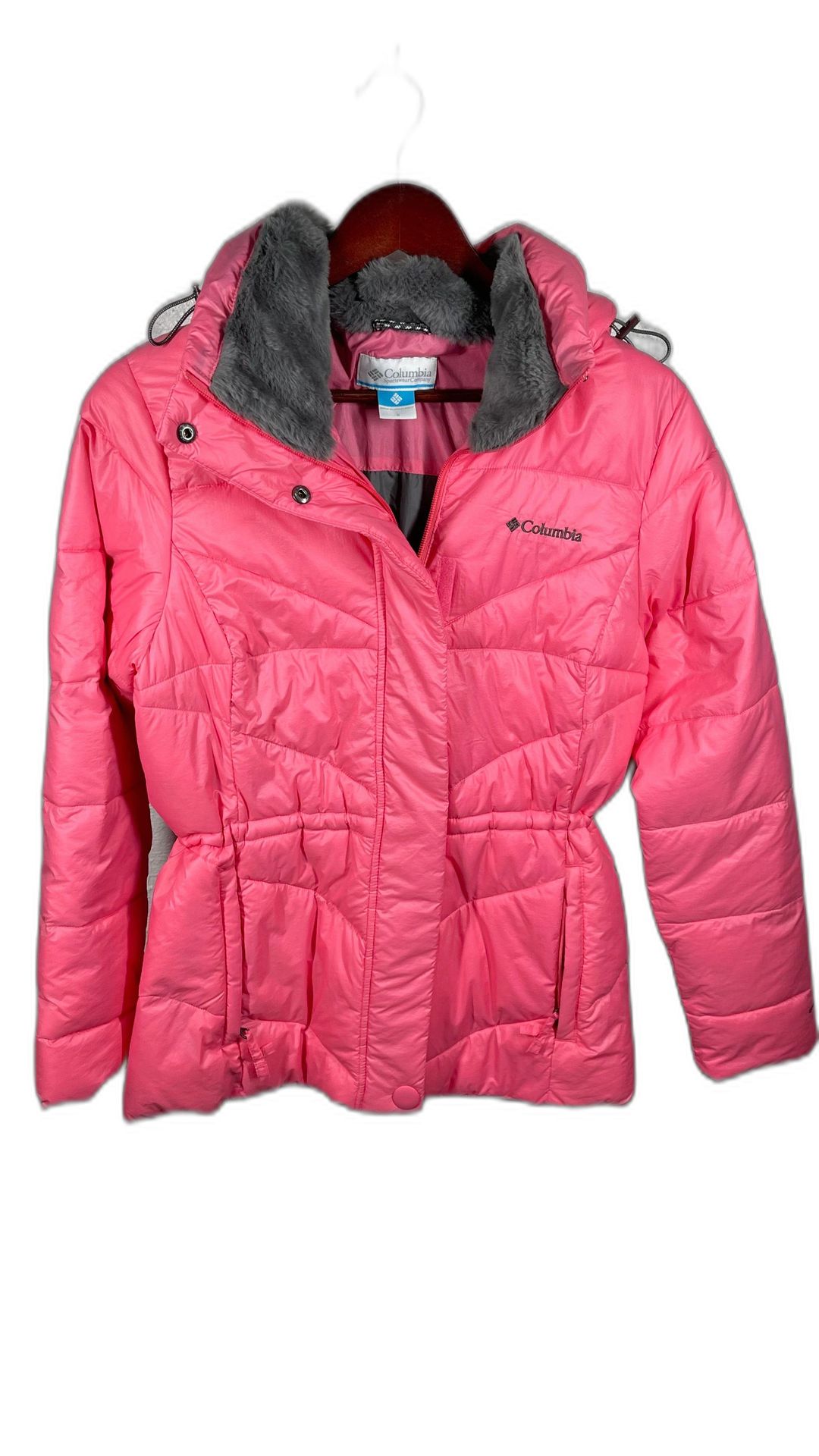 Columbia Women's Size Small Peak to Park II Insulated Hooded Jacket - Pink