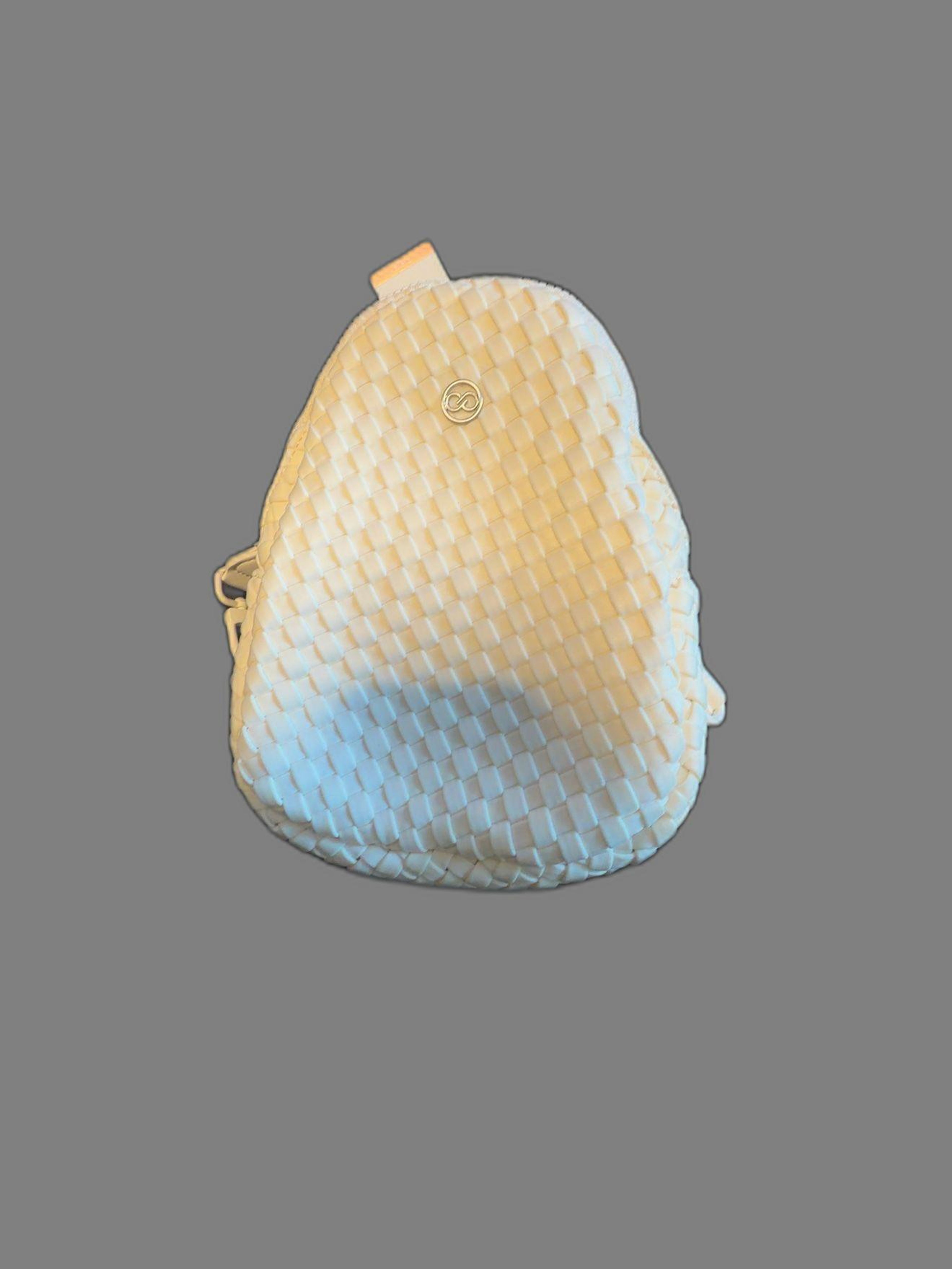 Kalia Journey Woven Neoprene Sling Backpack Nude