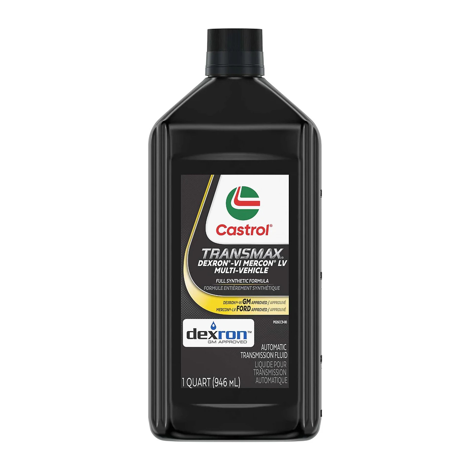 Envase de 946 ml de Castrol Transmax ATF sintético multivehículo DEXRON-VI MERCON LV