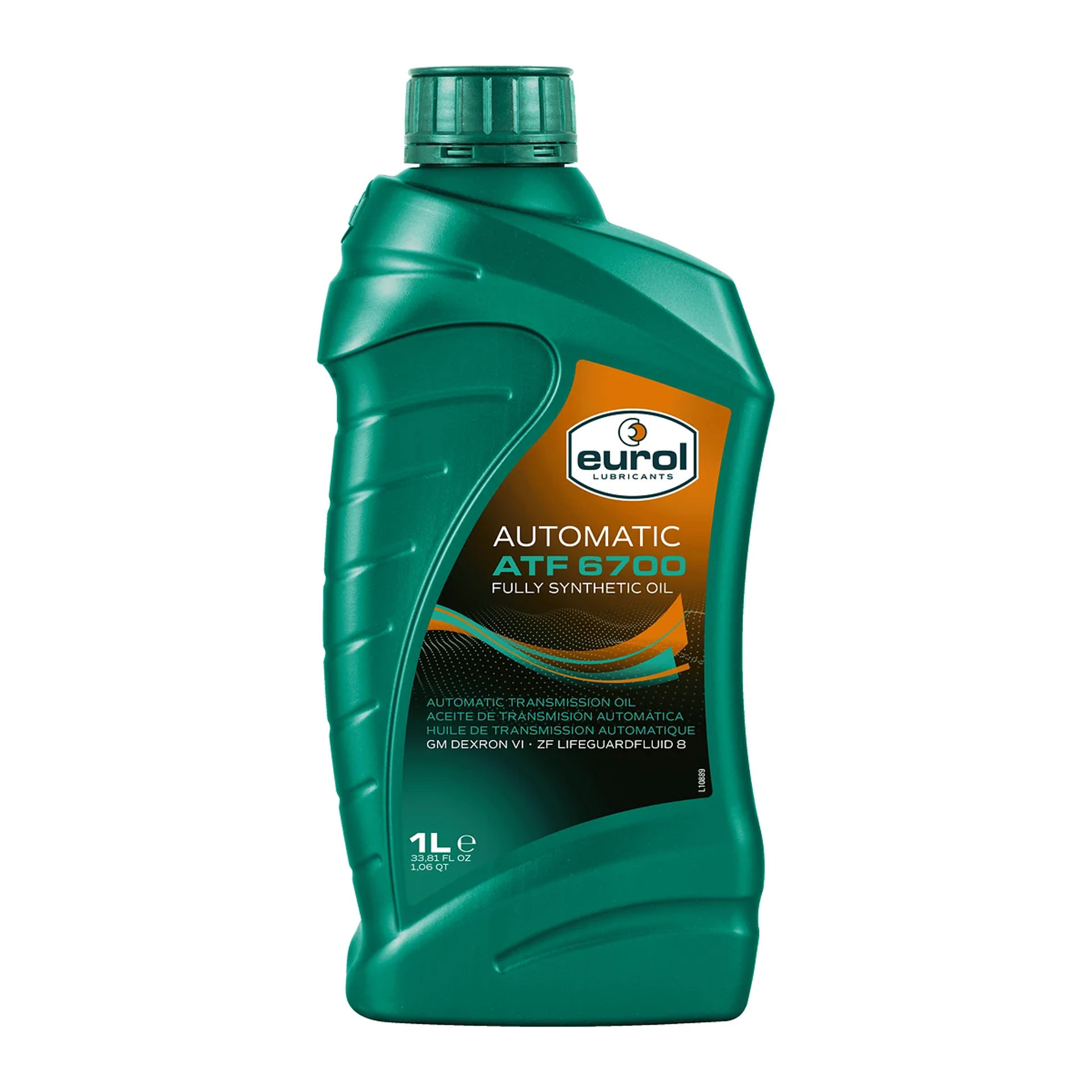 Botella de 1 L de aceite sintético para transmisión automática Eurol ATF 6700, Dexron VI