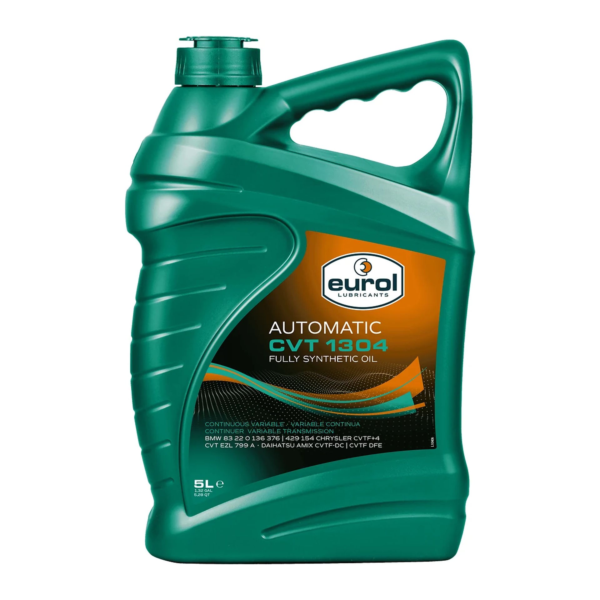 Bidón de 5 L de aceite sintético para transmisión CVT Eurol CVT 1304