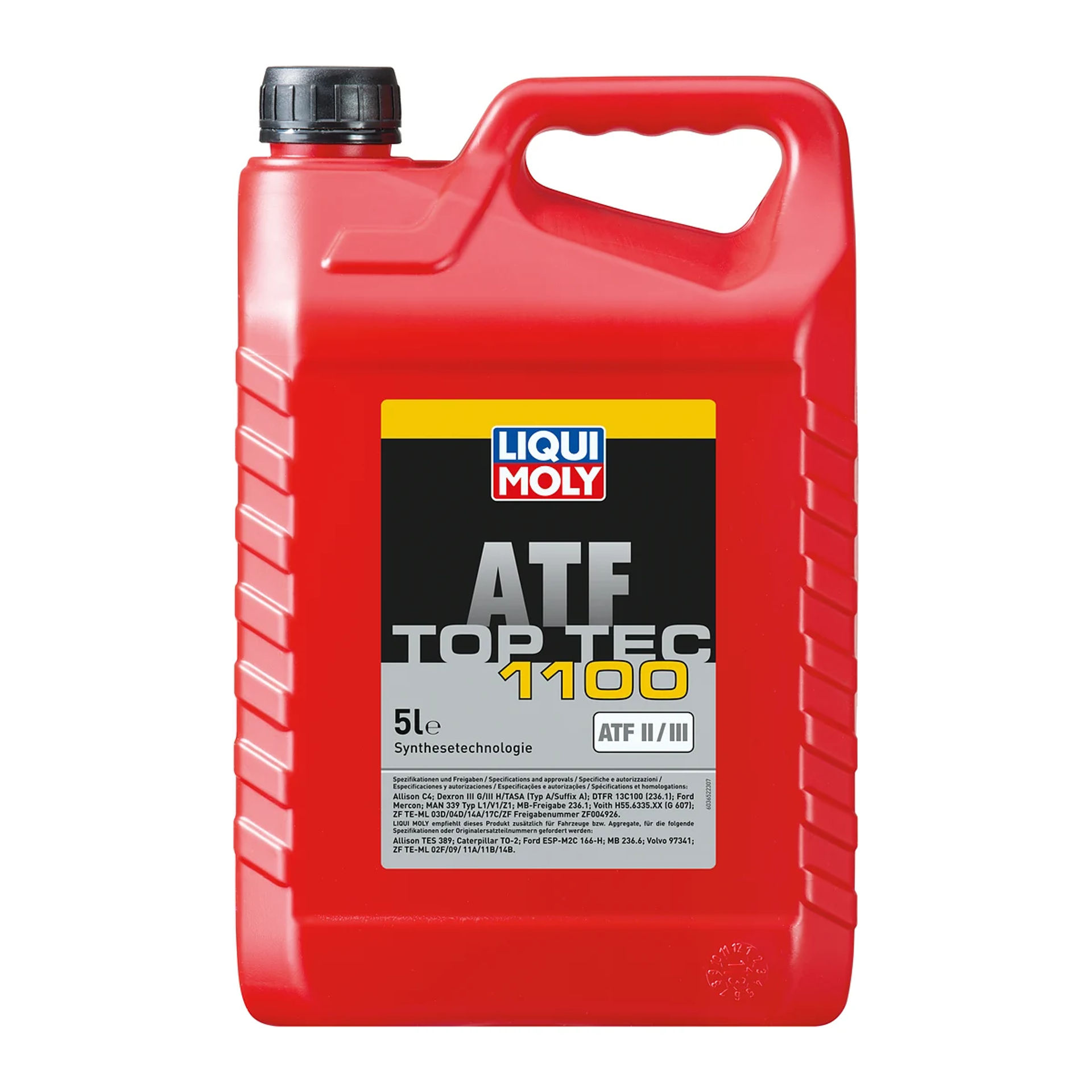 Garrafa de 5 L de aceite para transmisión automática Liqui Moly Top Tec ATF 1100