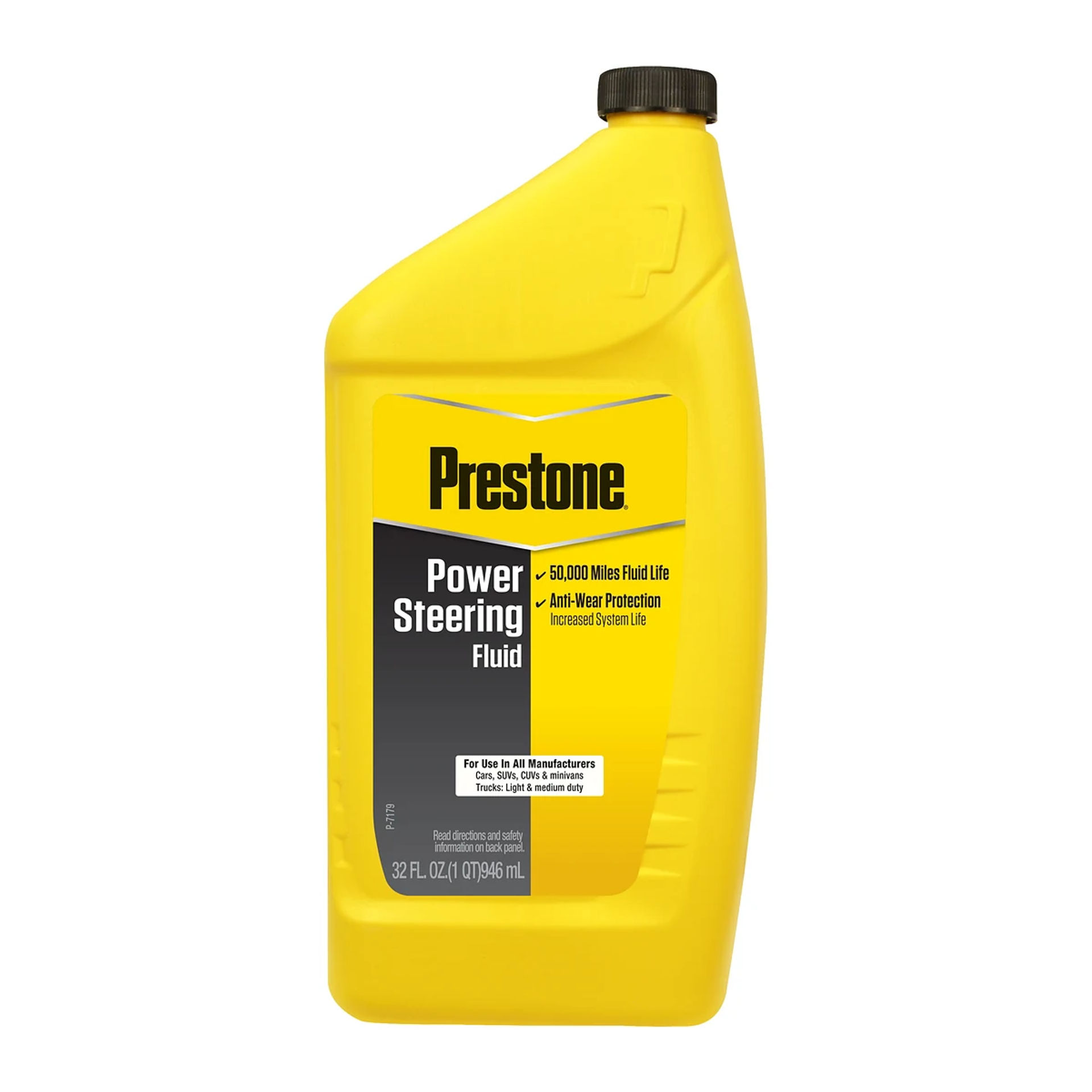 Envase de 946 ml de líquido de dirección hidráulica Prestone Power Steering Fluid