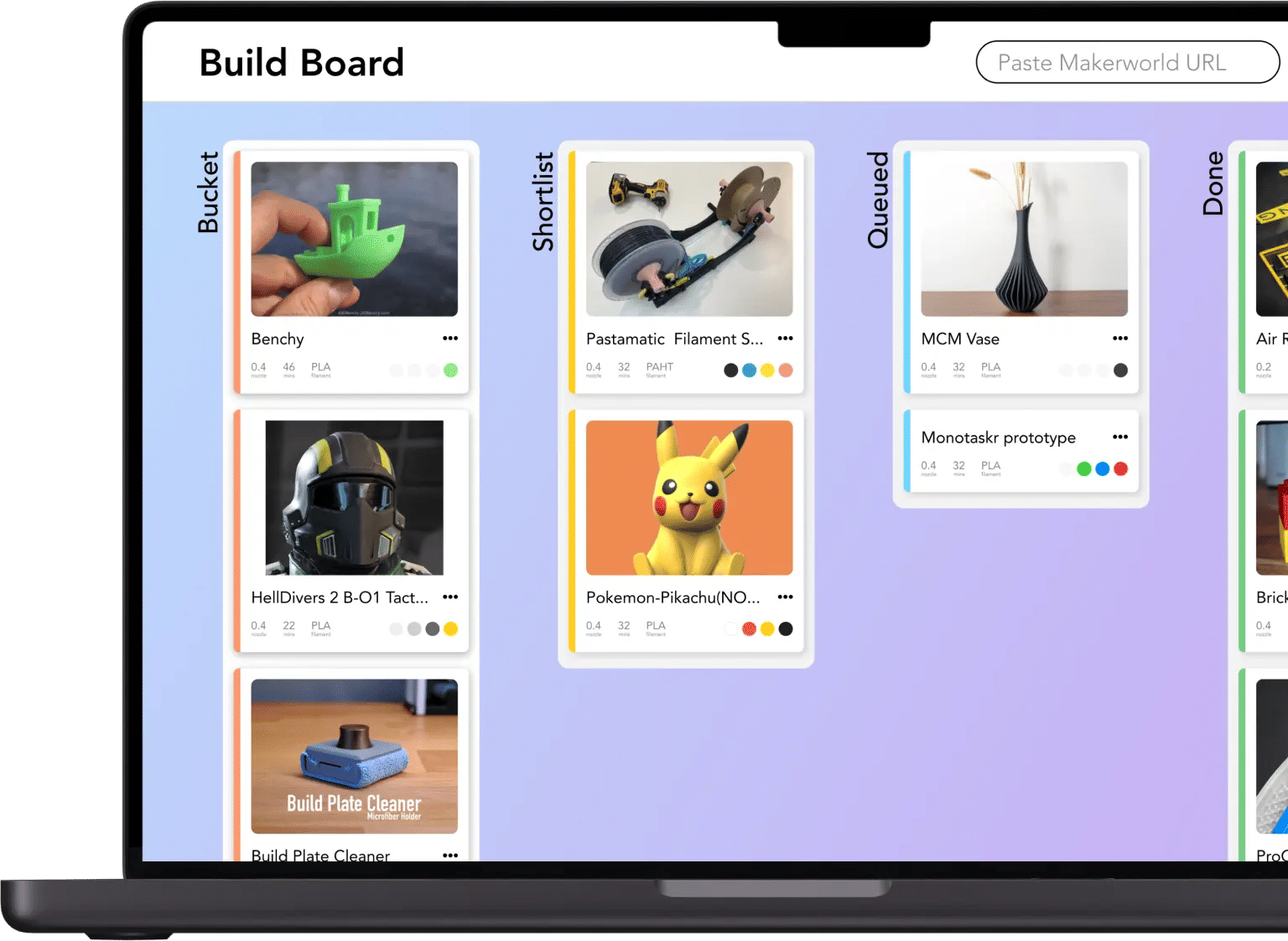 Build Board on a Macbook Pro