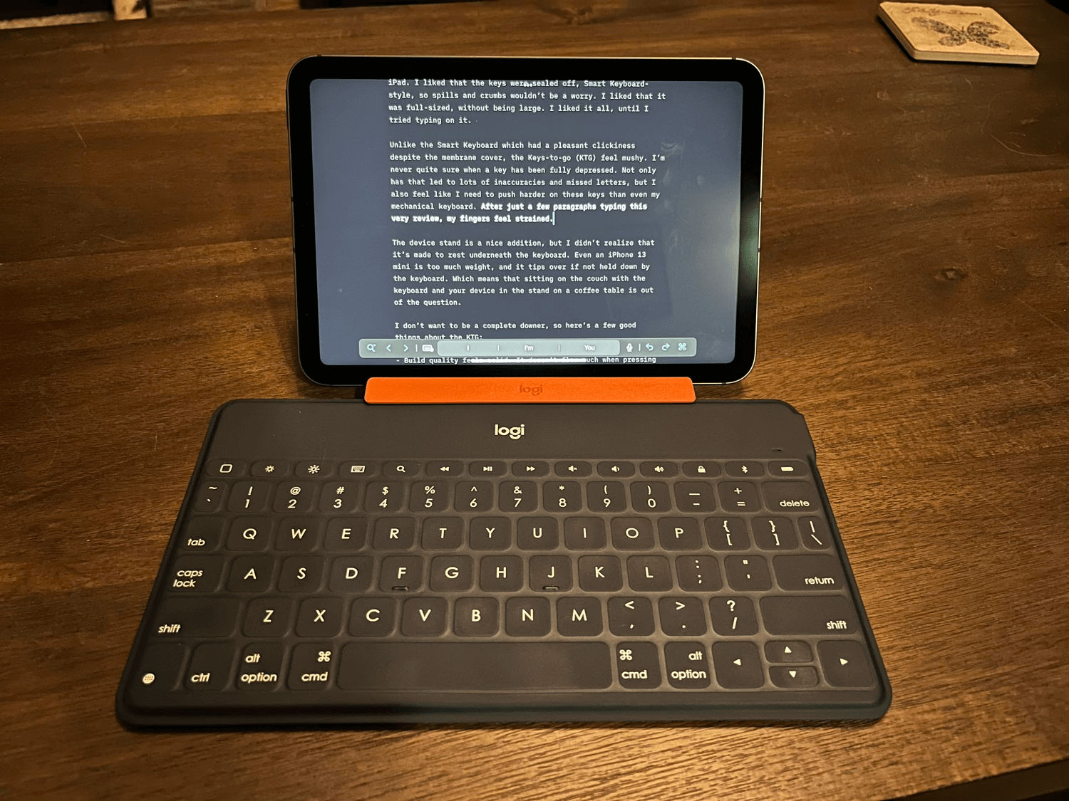 Review logitech keys to go heydingus